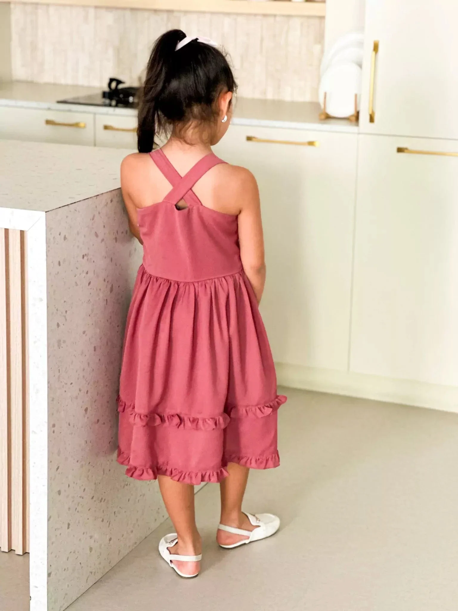 Mini Zelie Frill Dress For Girls - Image 8