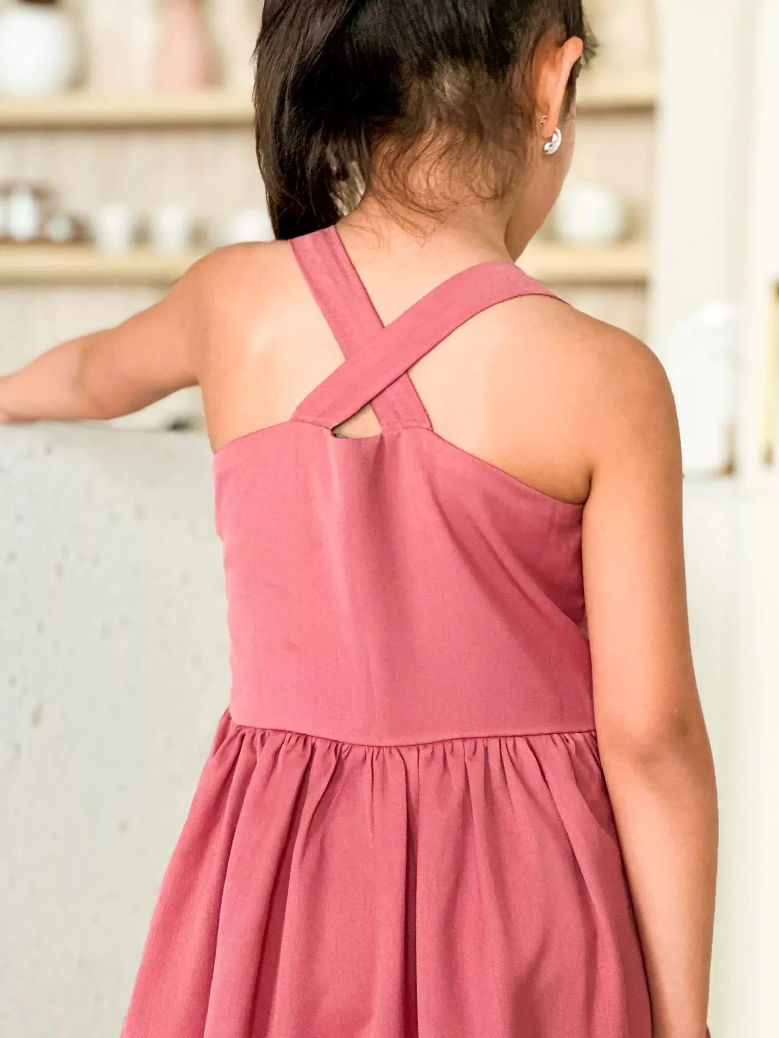 Mini Zelie Frill Dress For Girls - Image 9