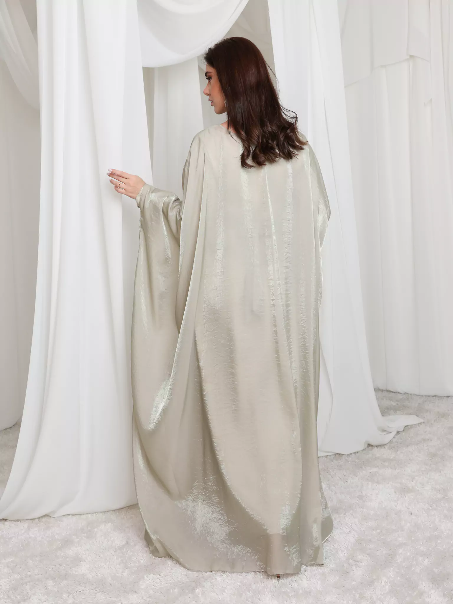 Mira Butterfly Green Dress - Image 3