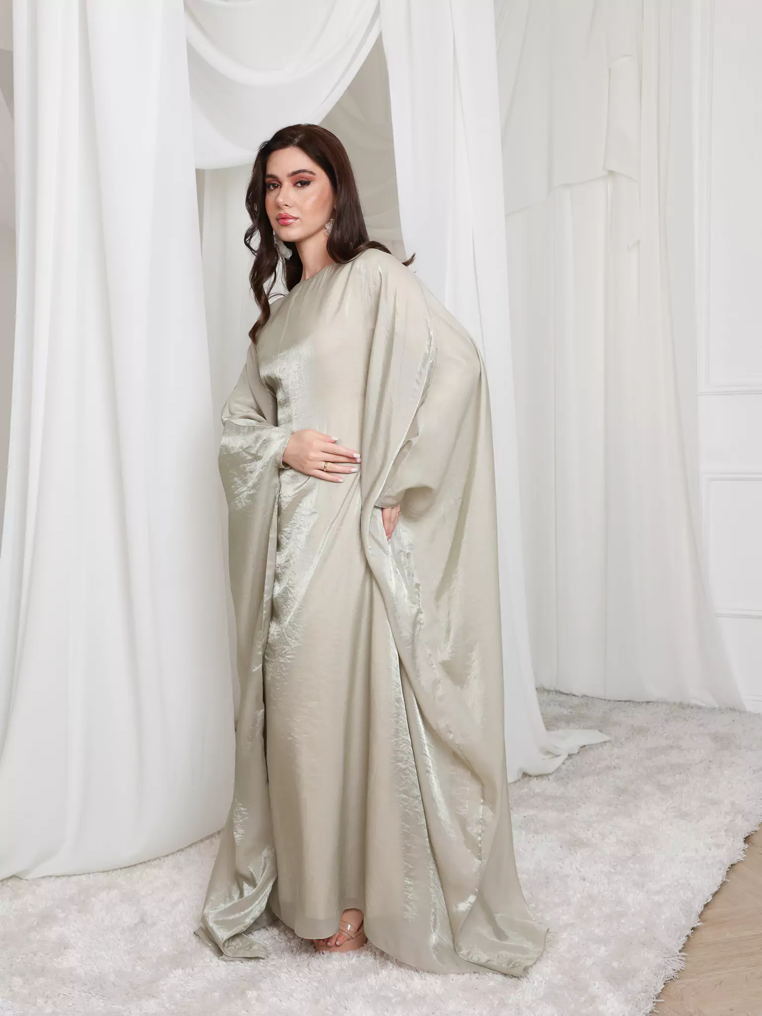 Mira Butterfly Green Dress - Image 8