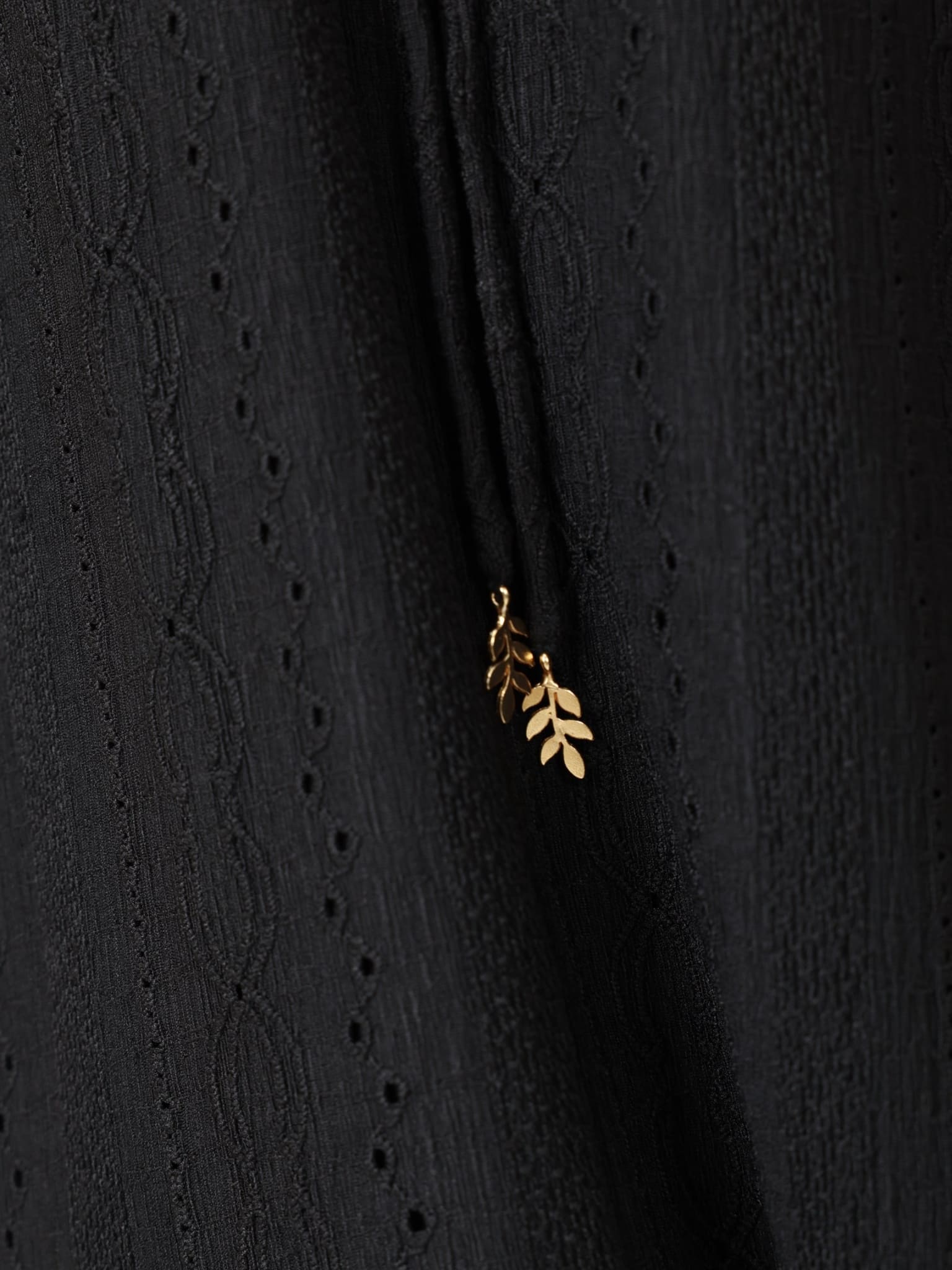 Mirrian Black Crochet Dress - Image 4