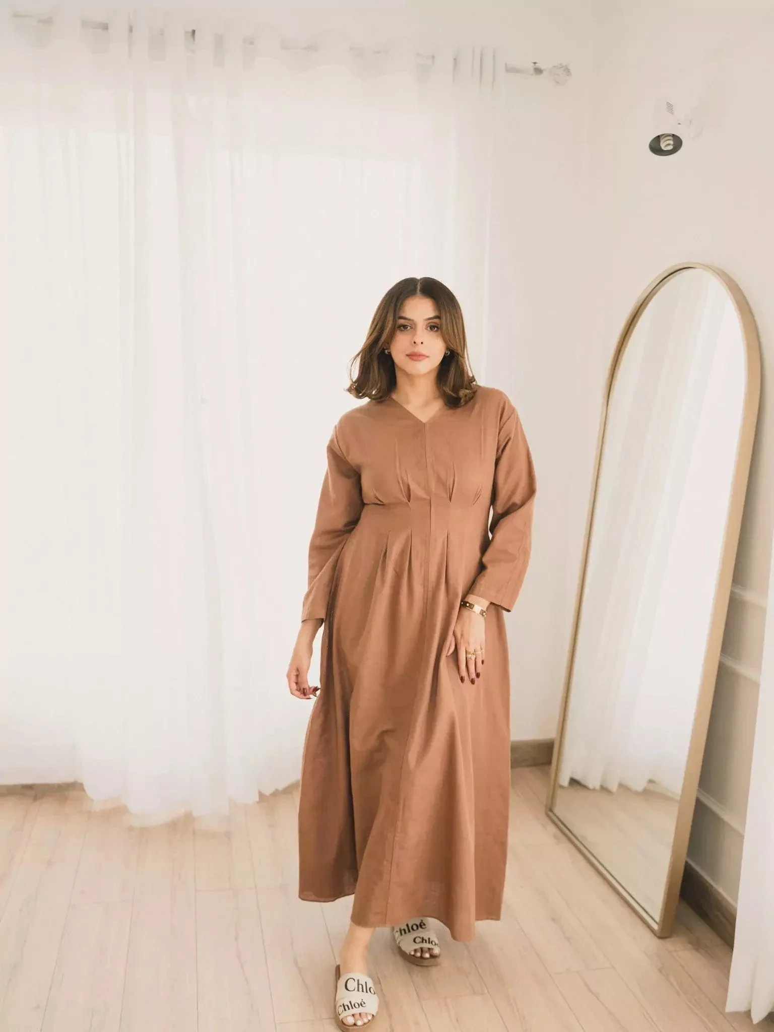 Miry brown long dress - Image 10
