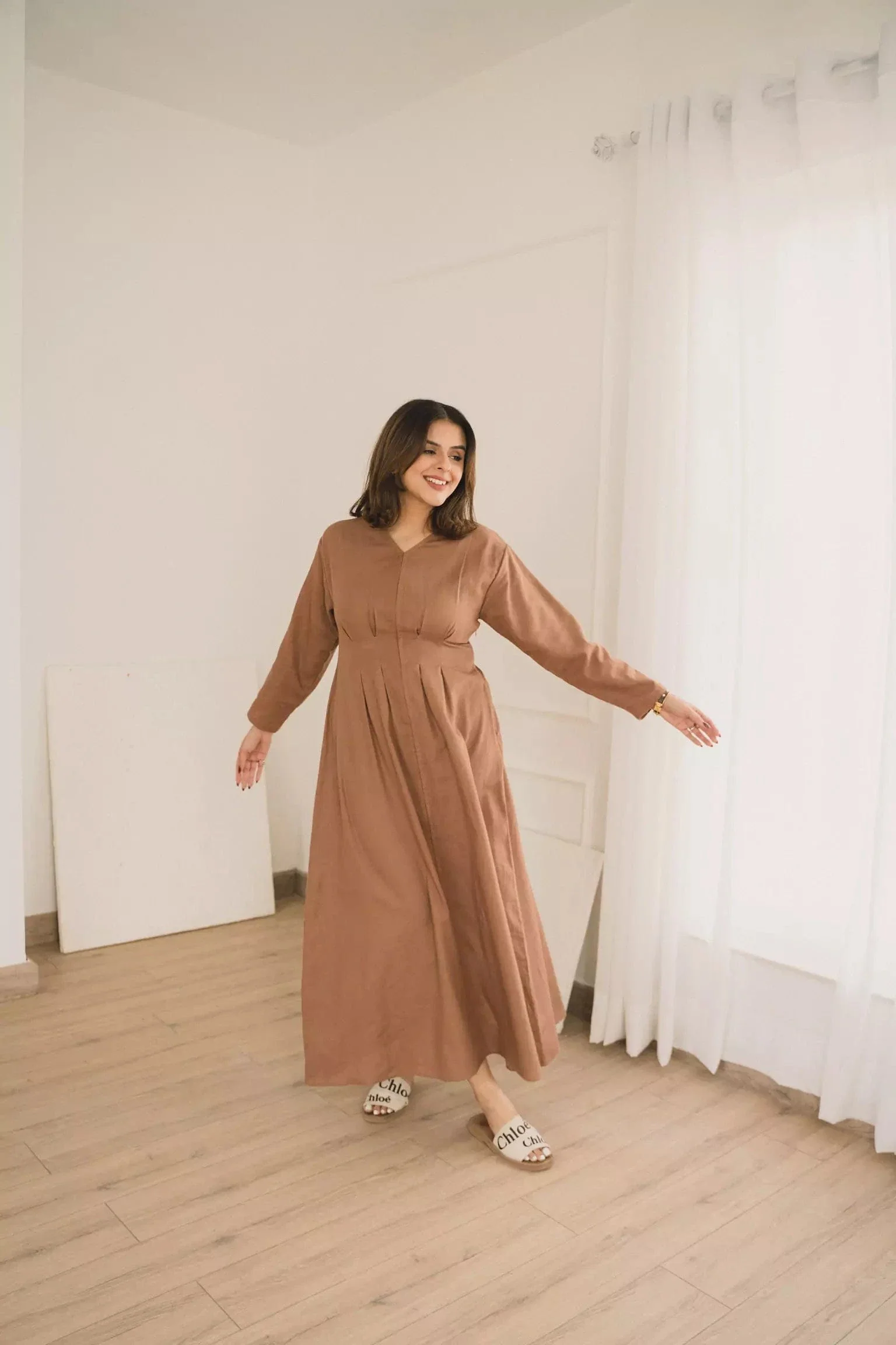 Miry brown long dress - Image 12