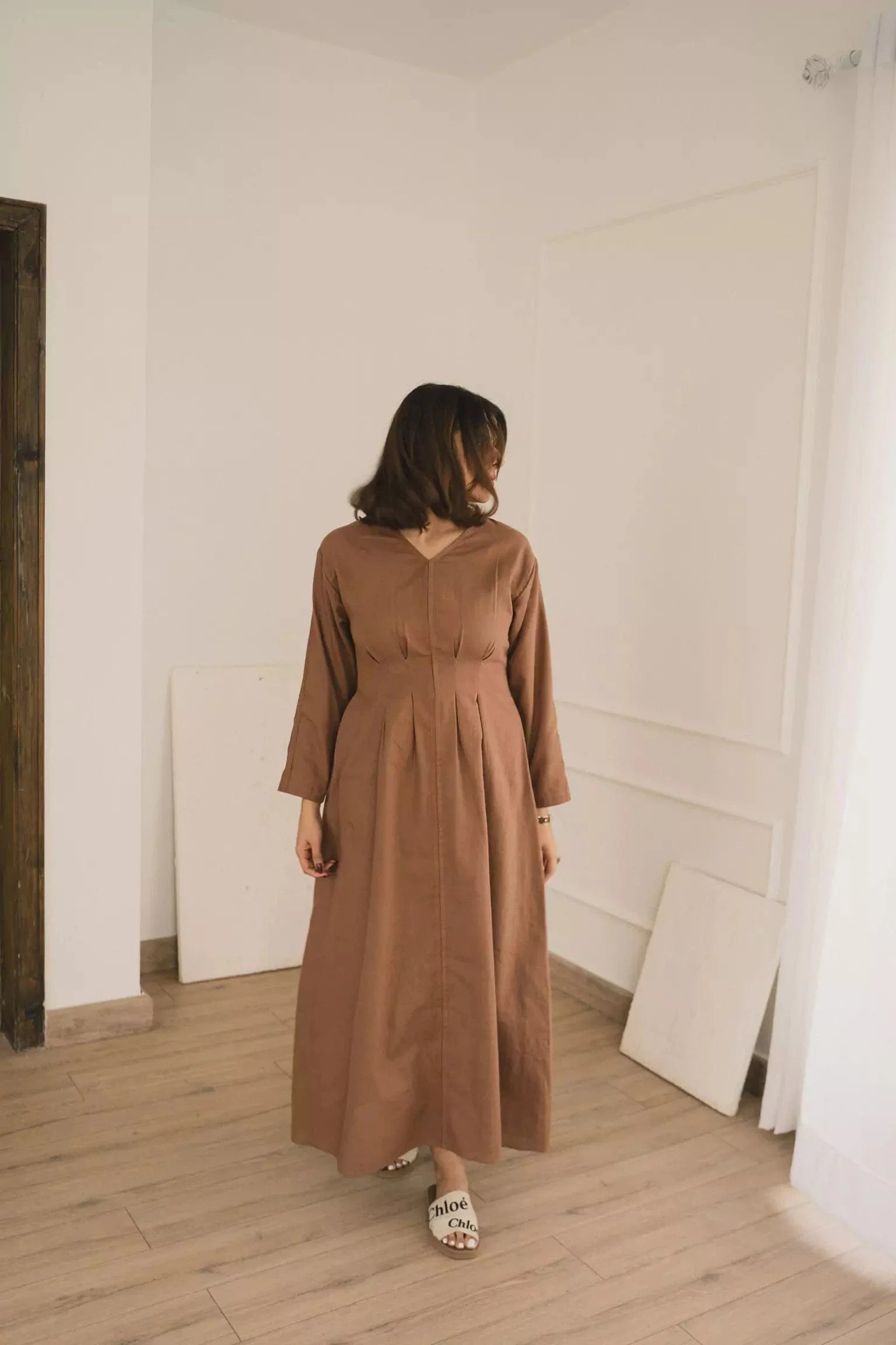 Miry brown long dress - Image 14