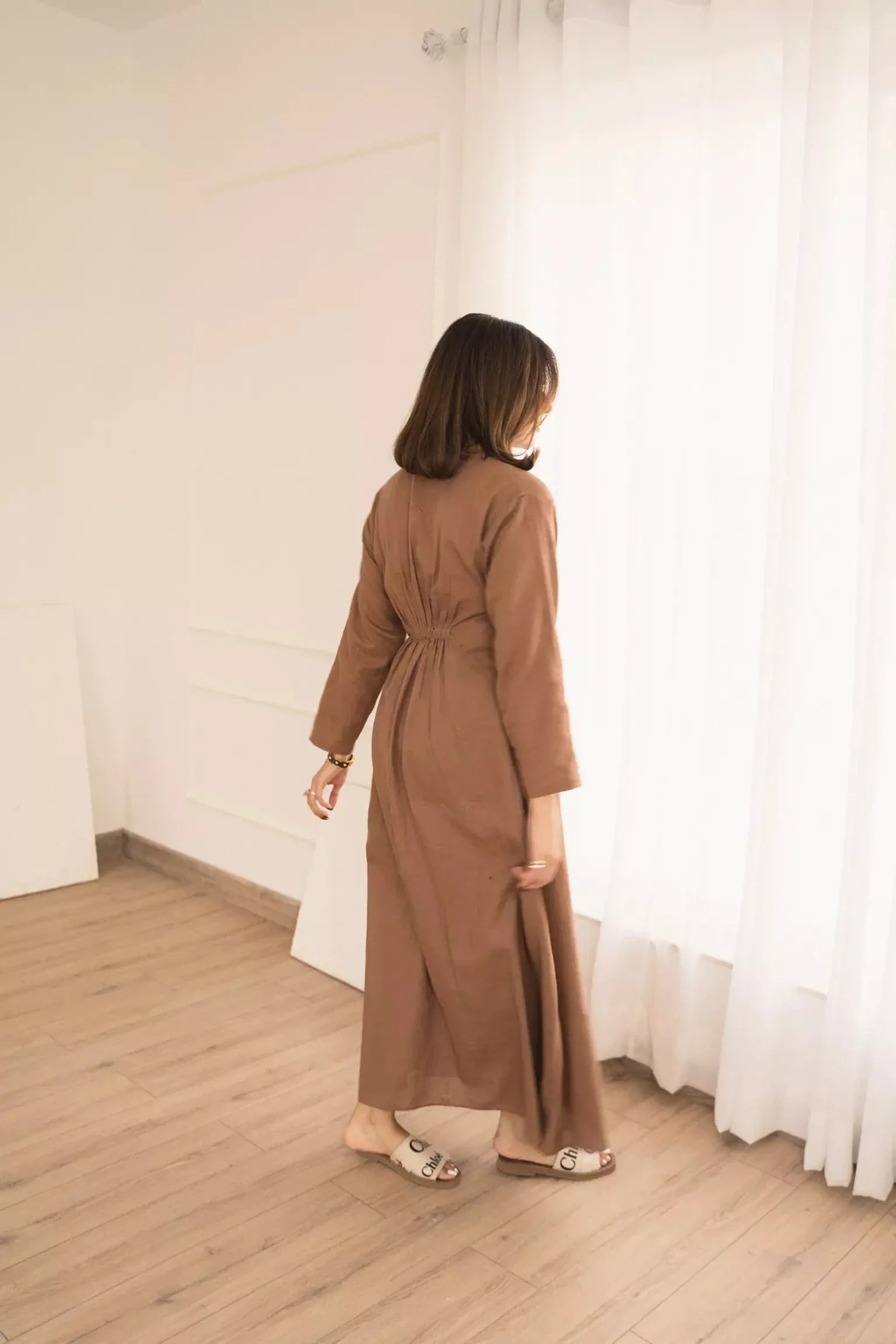 Miry brown long dress - Image 3