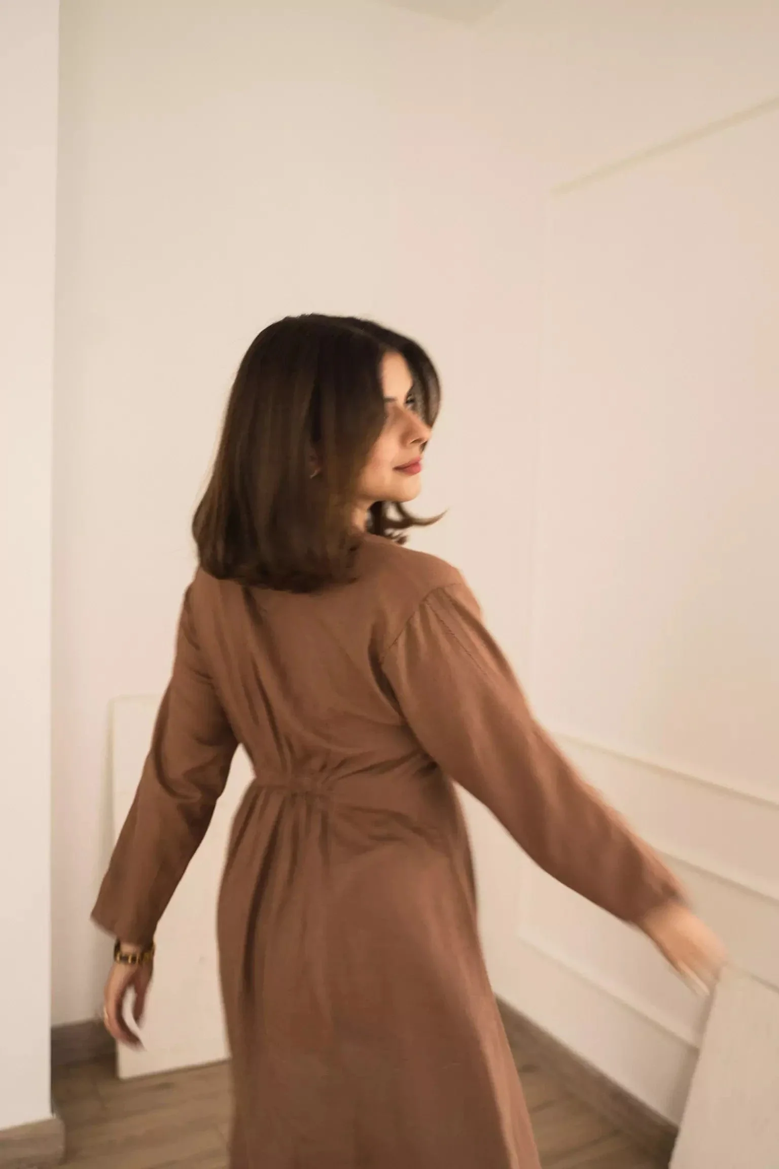 Miry brown long dress - Image 4