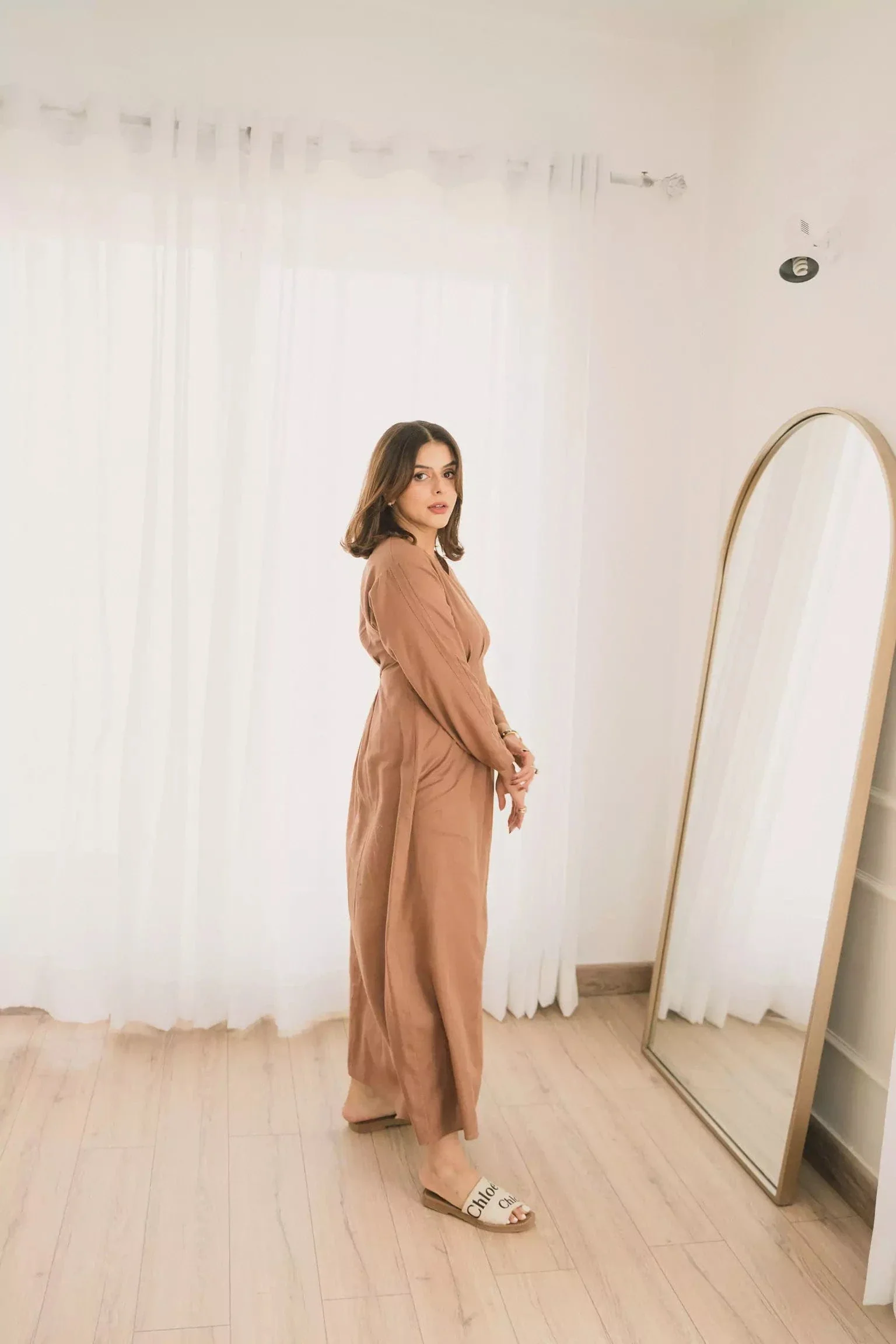 Miry brown long dress - Image 5