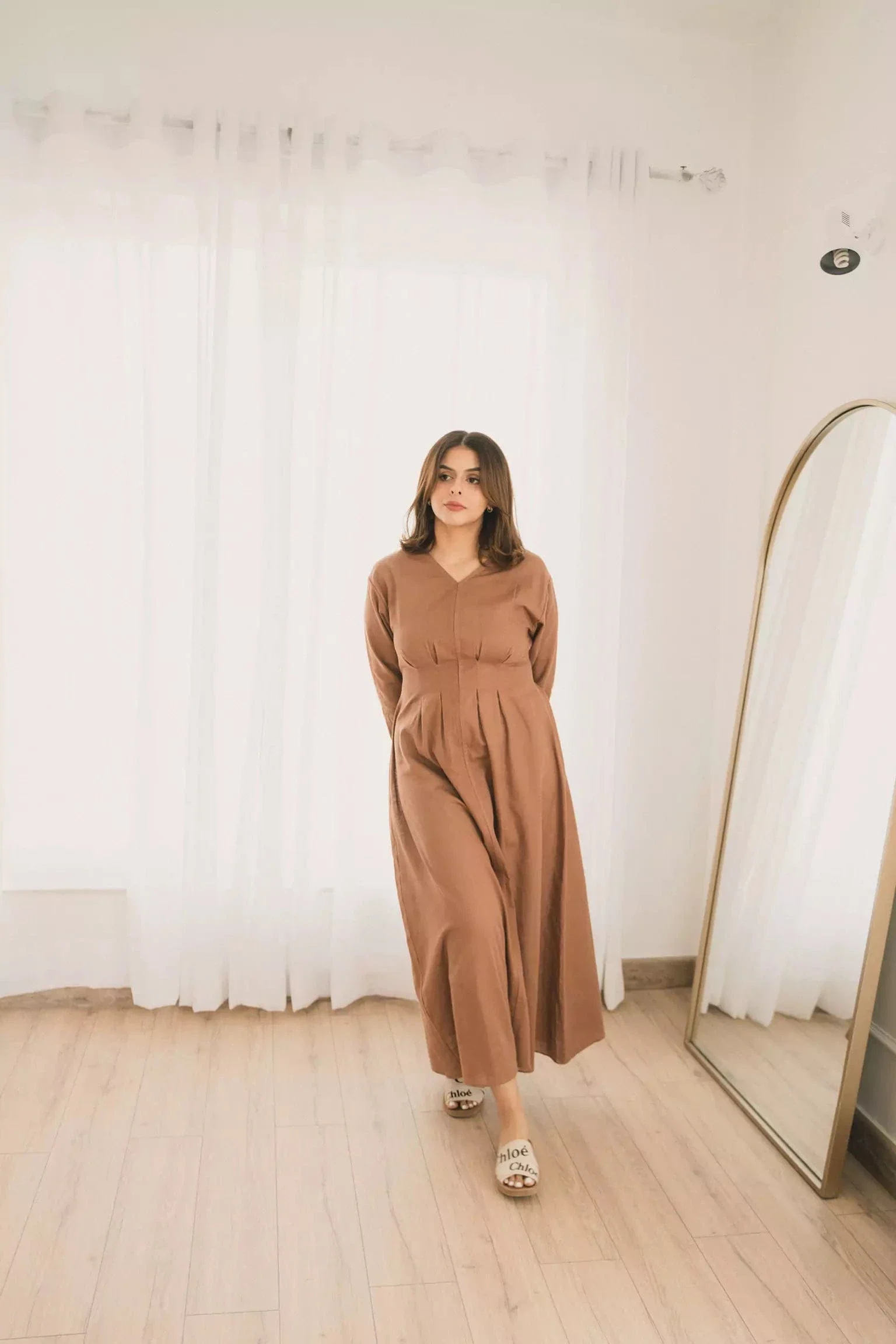 Miry brown long dress - Image 6