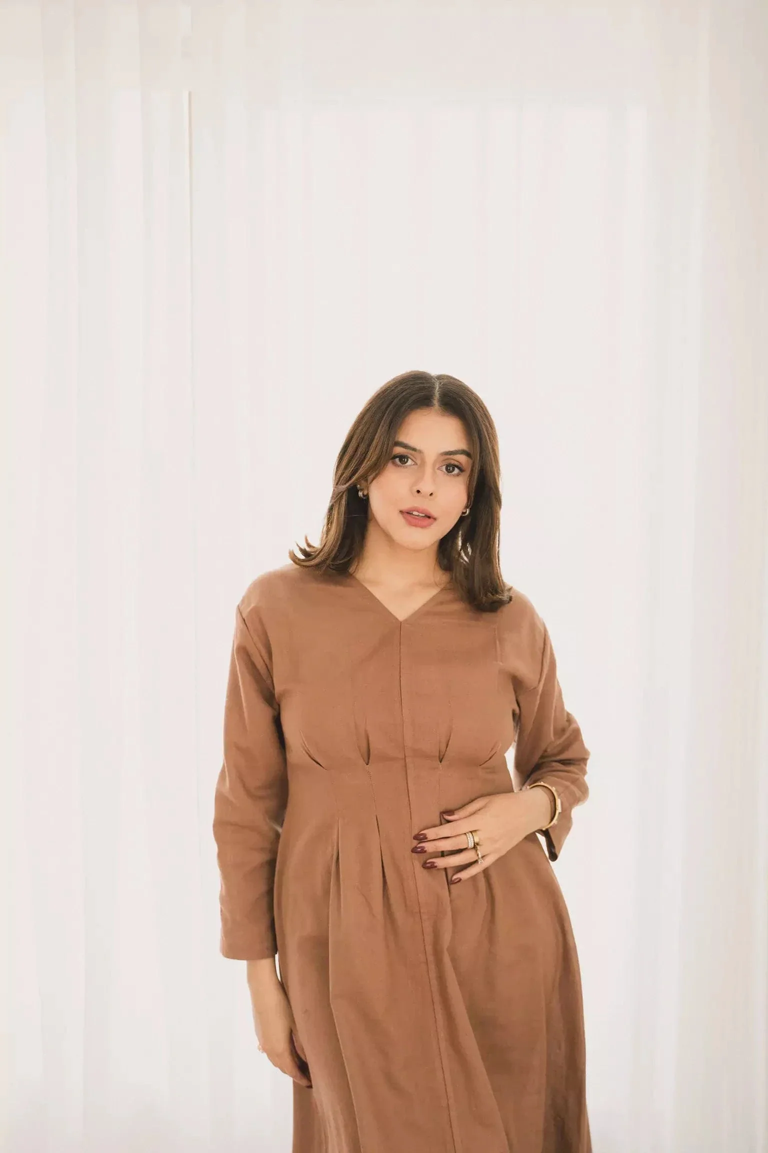 Miry brown long dress - Image 7