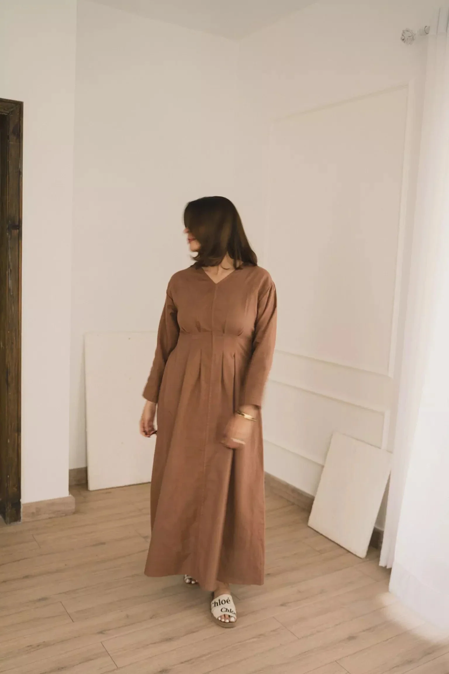Miry brown long dress - Image 8