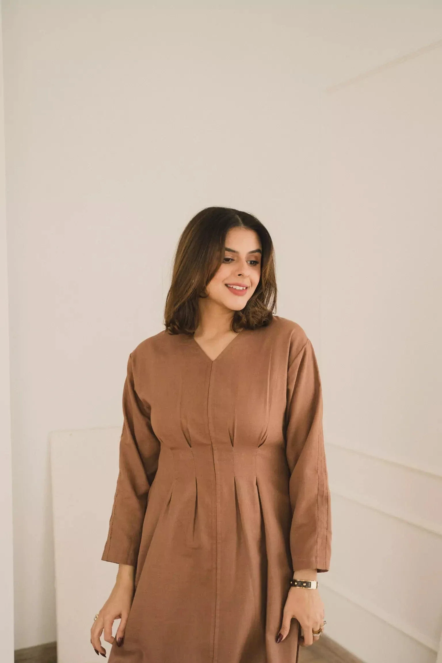 Miry brown long dress - Image 9