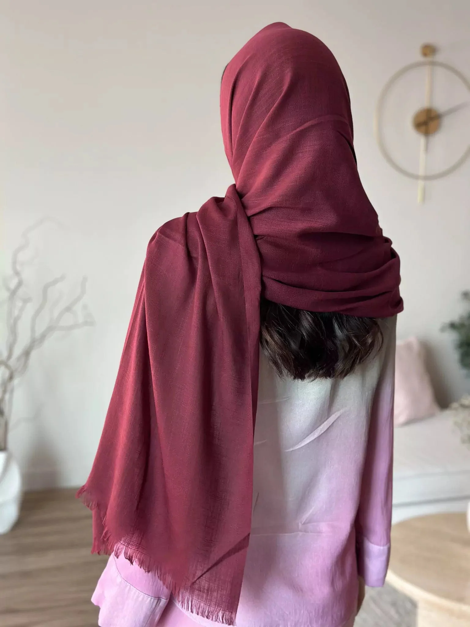 Modal Essential Hijab / Stole - Pepper Corn Hijab - Image 2
