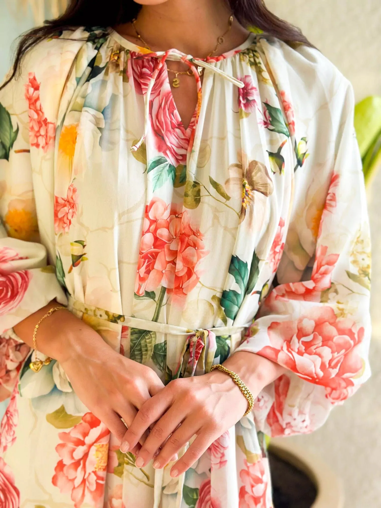 Morella Long Floral Dress - Image 2