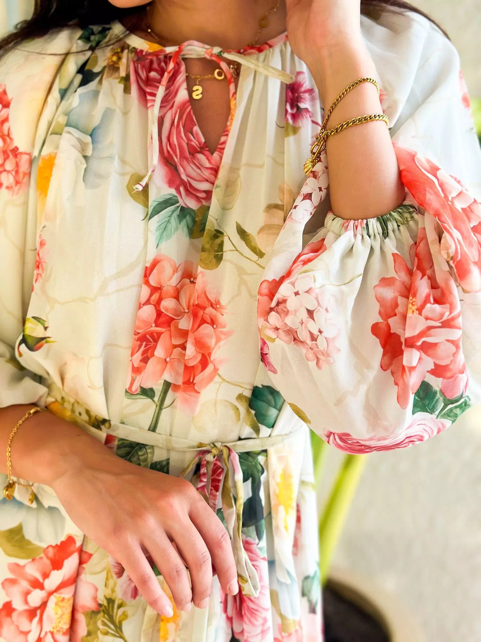 Morella Long Floral Dress - Image 6