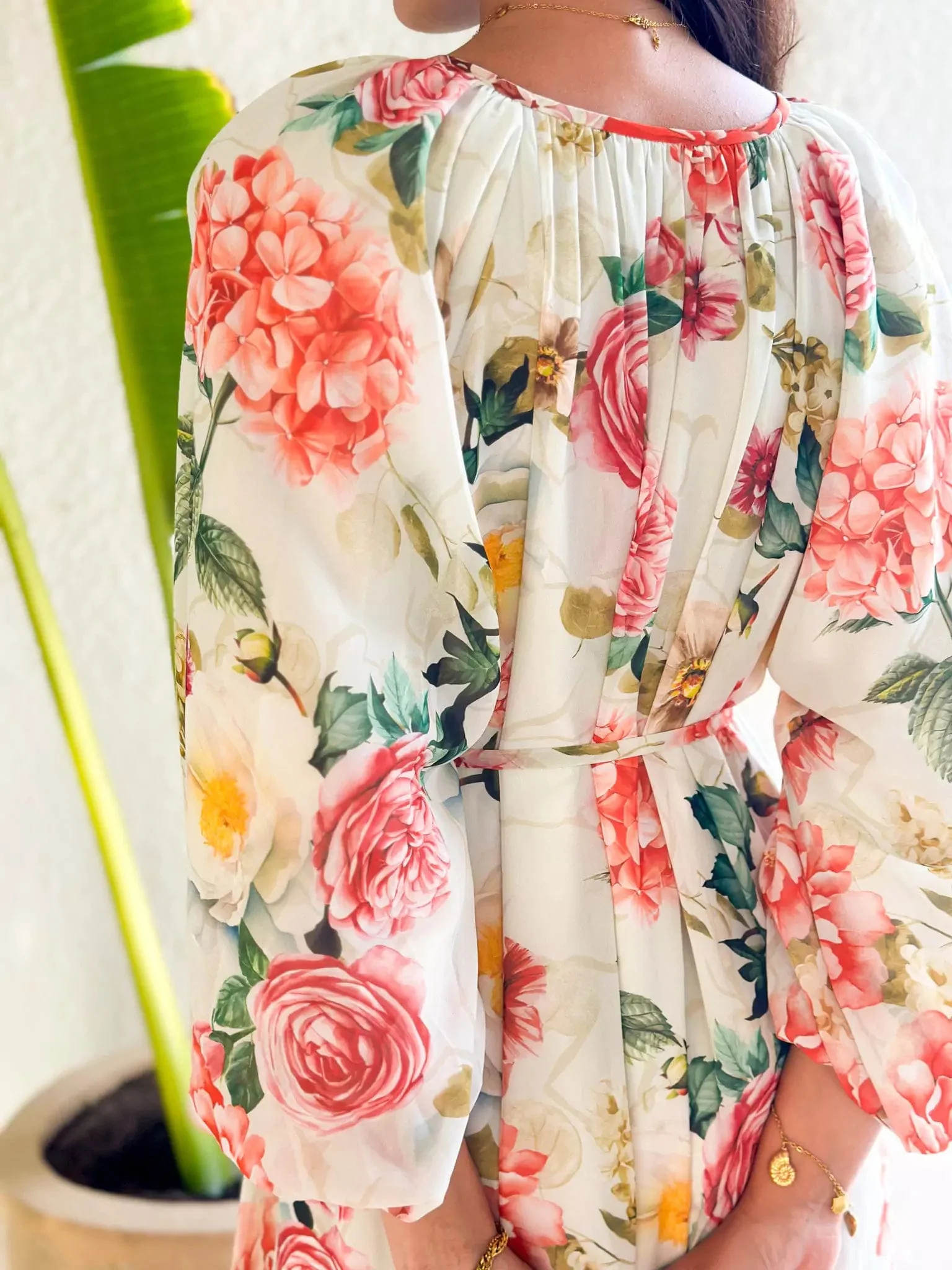Morella Long Floral Dress - Image 7