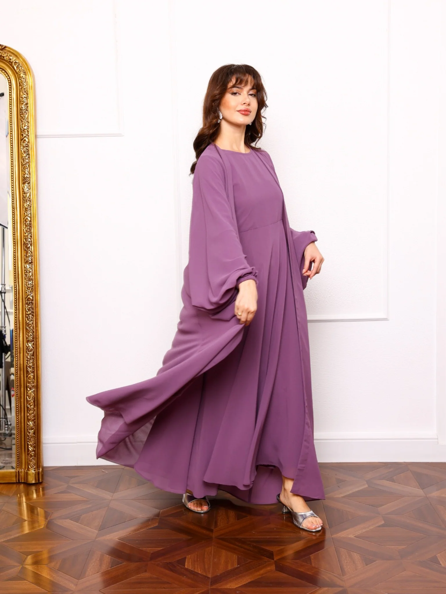 Mulberry Lilac Dress And Embellished Upper - Image 4