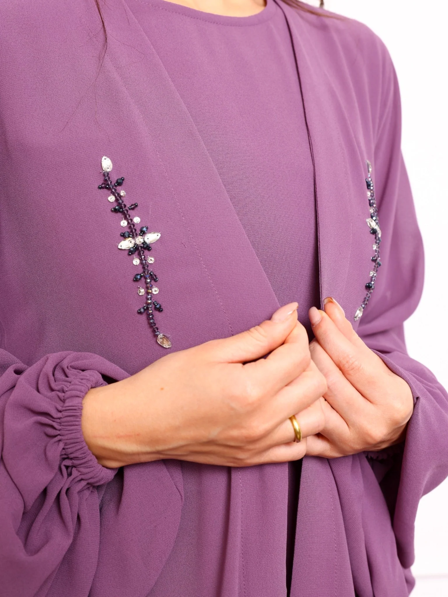 Mulberry Lilac Dress And Embellished Upper - Image 7