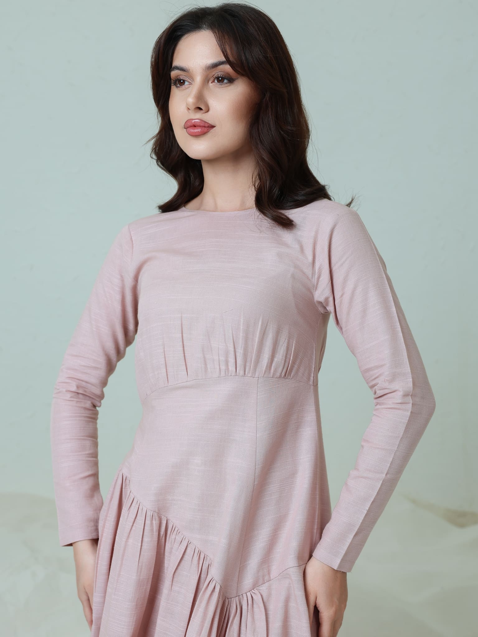 Muted Pink Rush Long Dress - Image 4