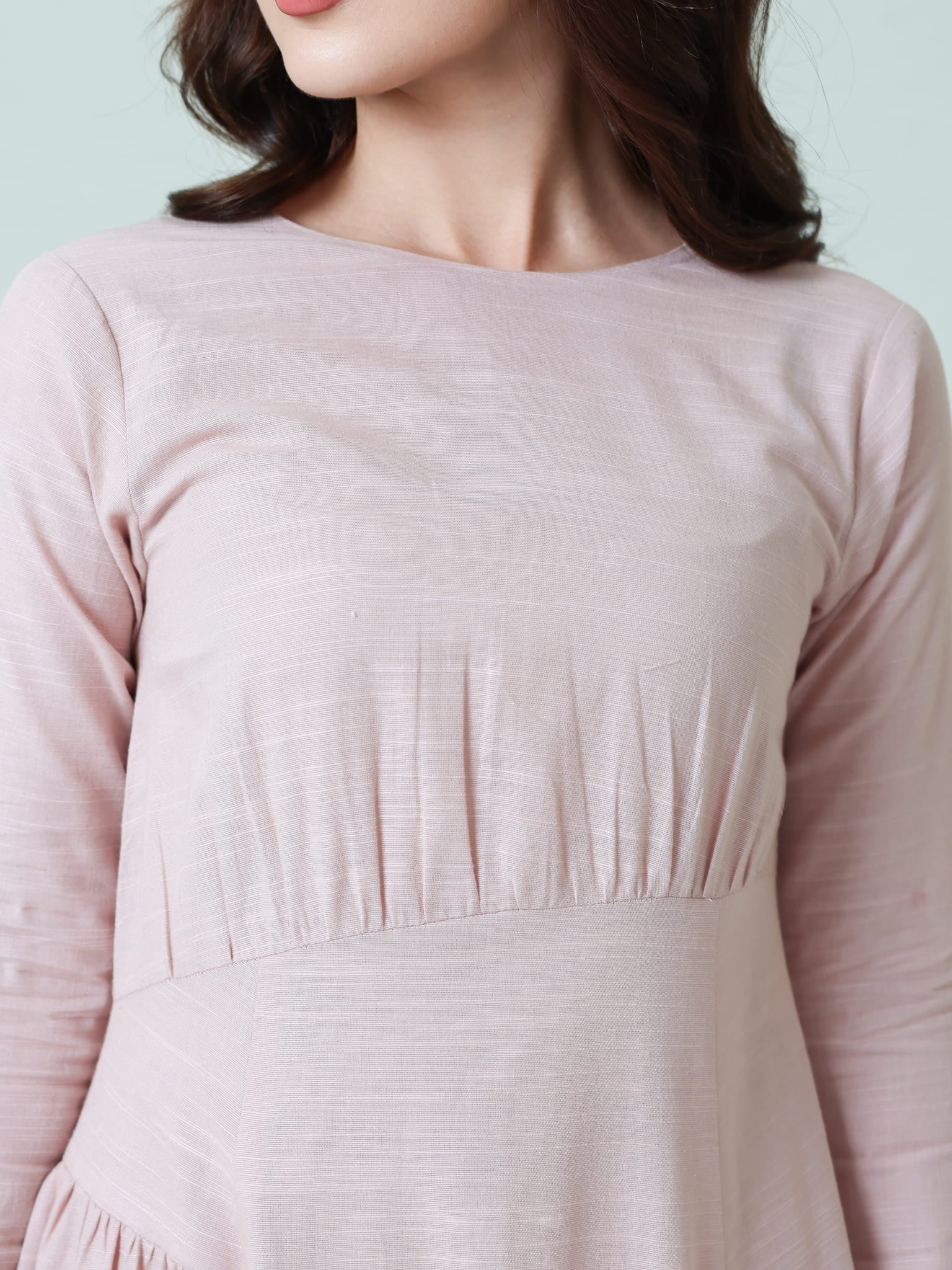 Muted Pink Rush Long Dress - Image 7