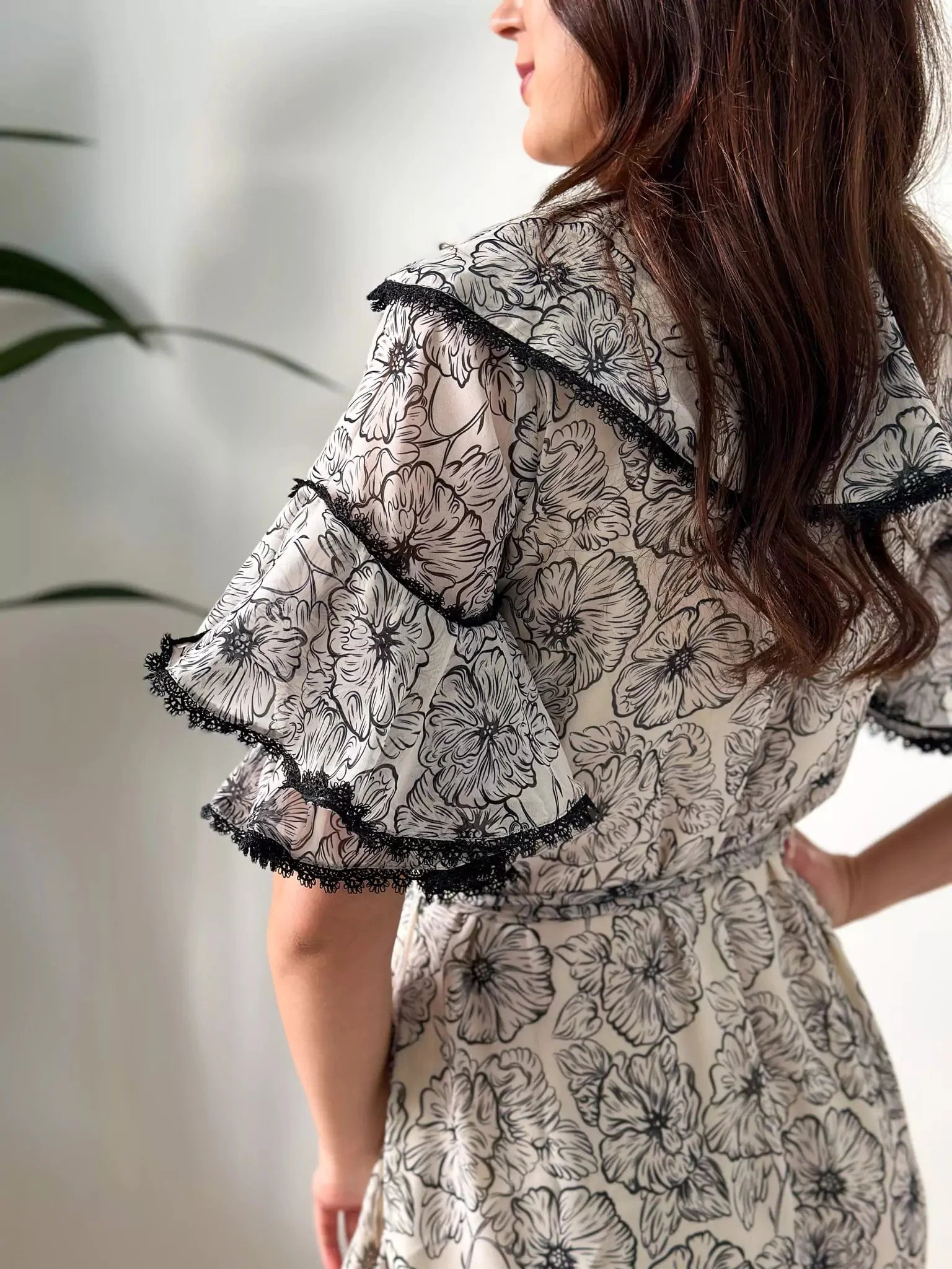 Night Lily Floral Dress - Image 4