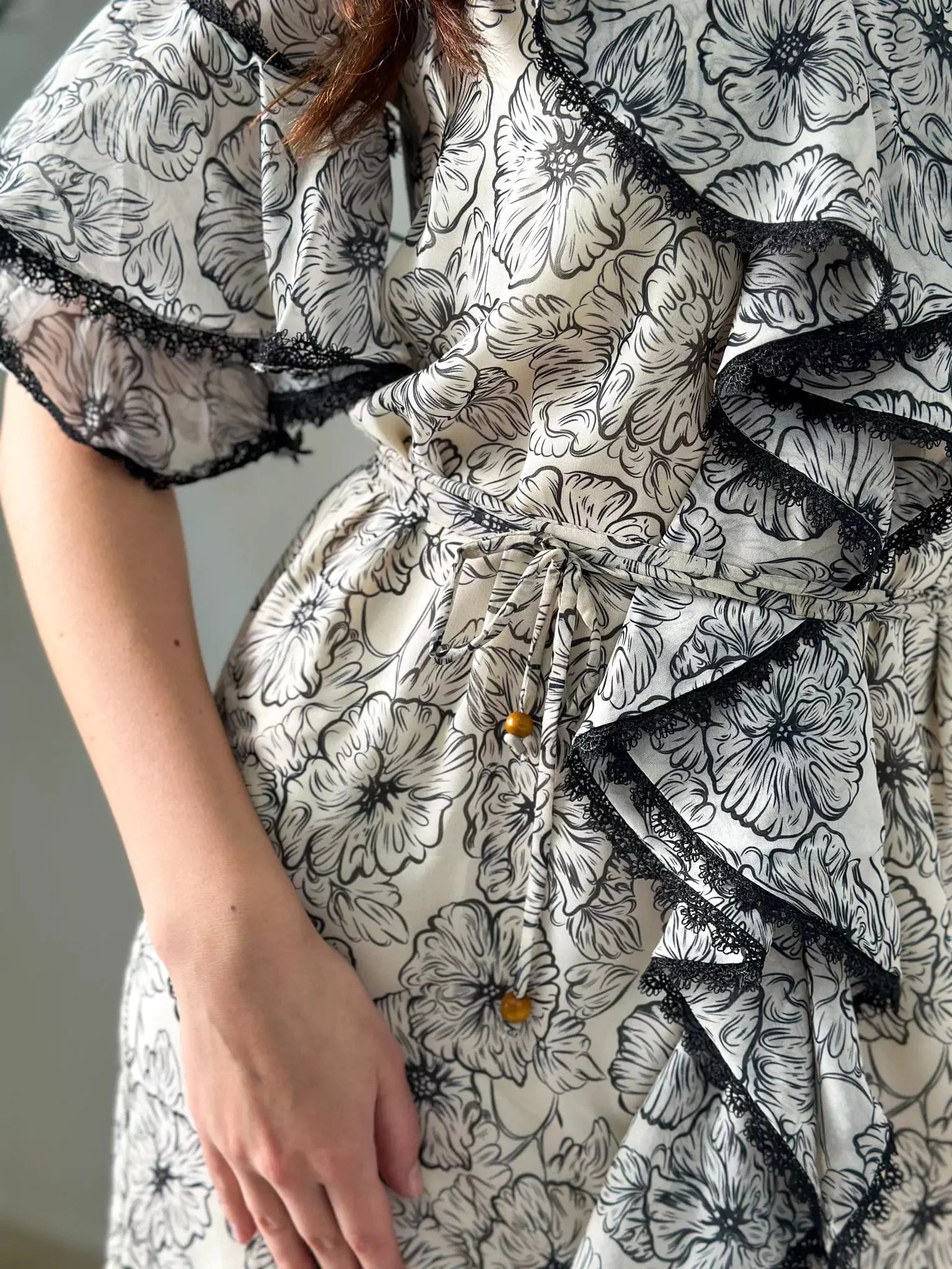 Night Lily Floral Dress - Image 5