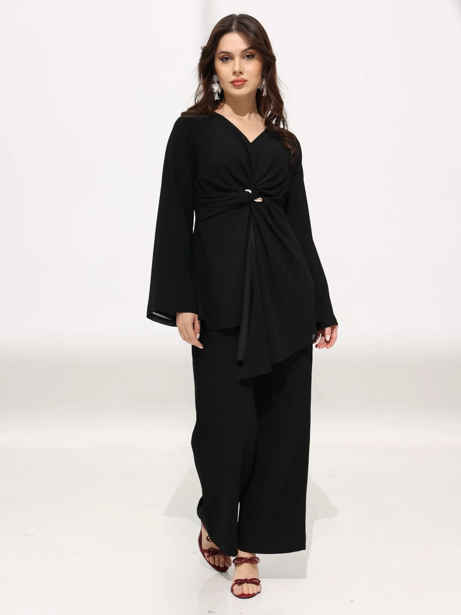 Nish Black Twist Buckle Shirt - Image 5