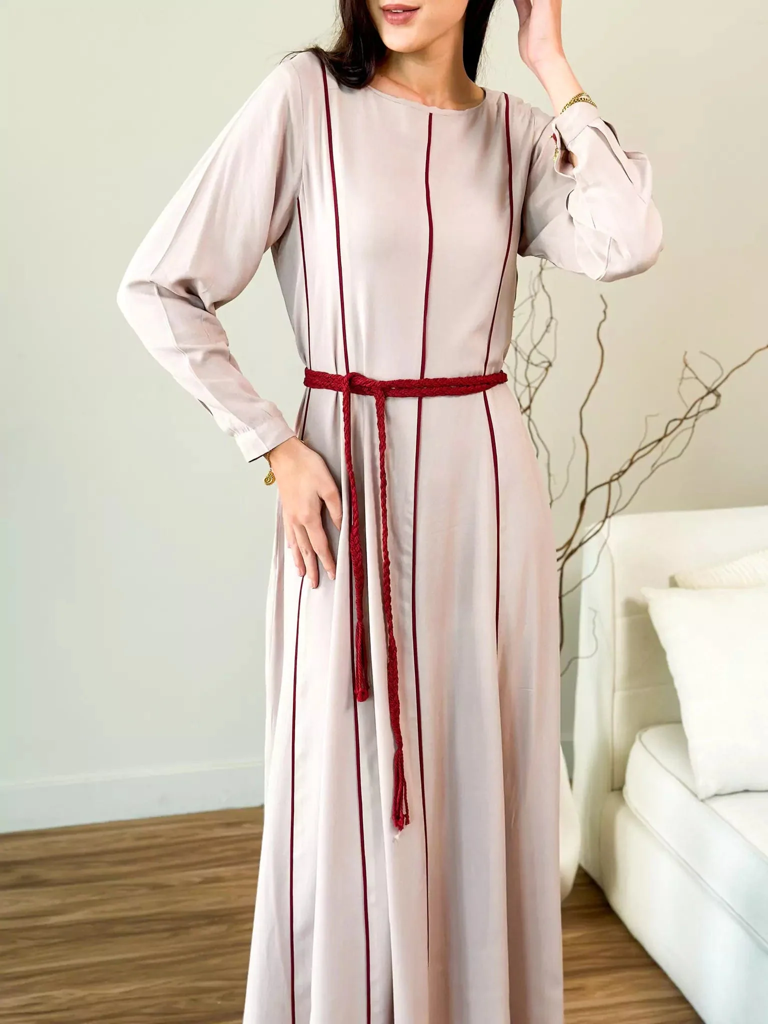 Oats n Rose Braided Long Dress - Image 10