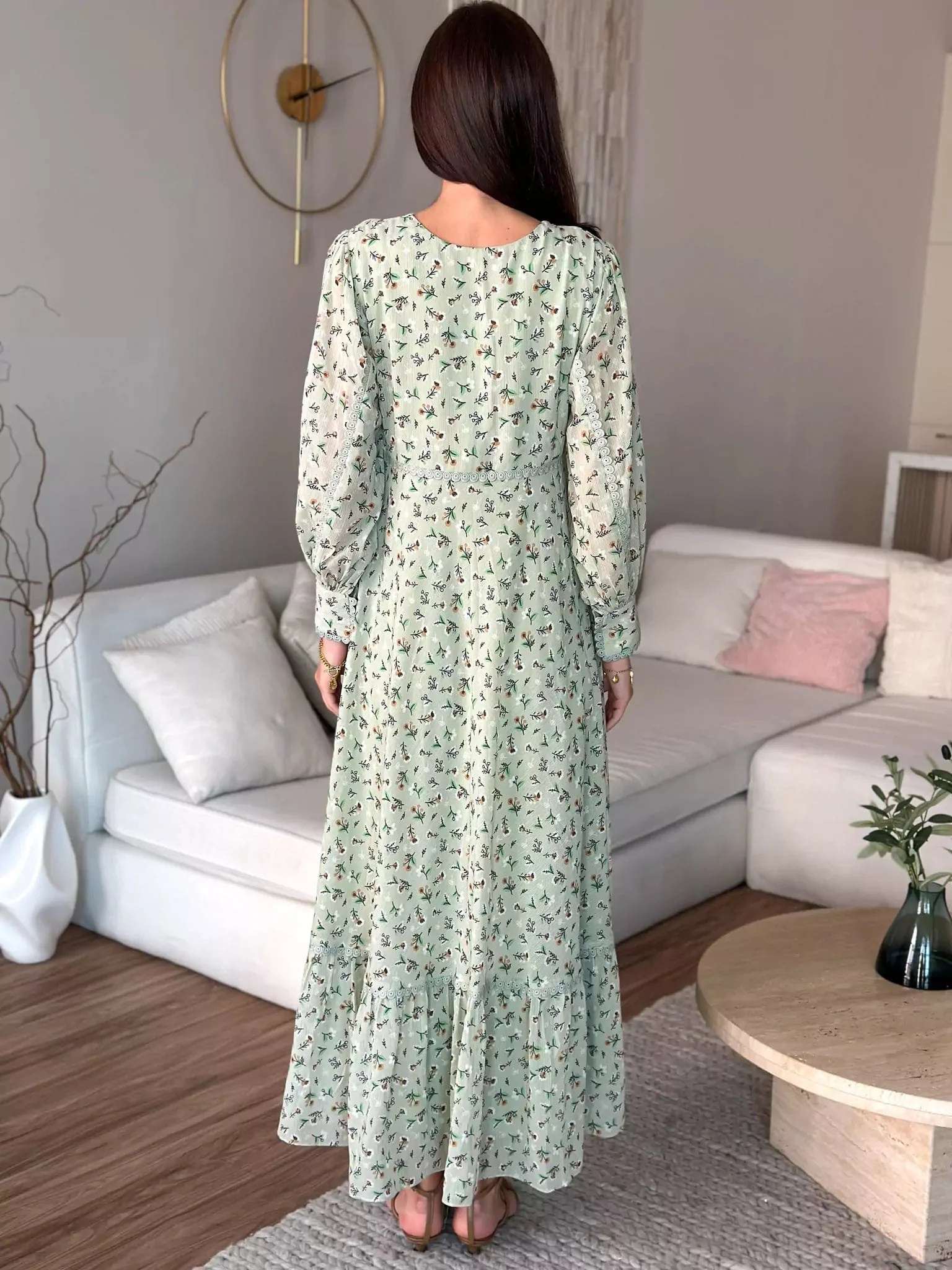 Orino Green Long Dress - Image 5