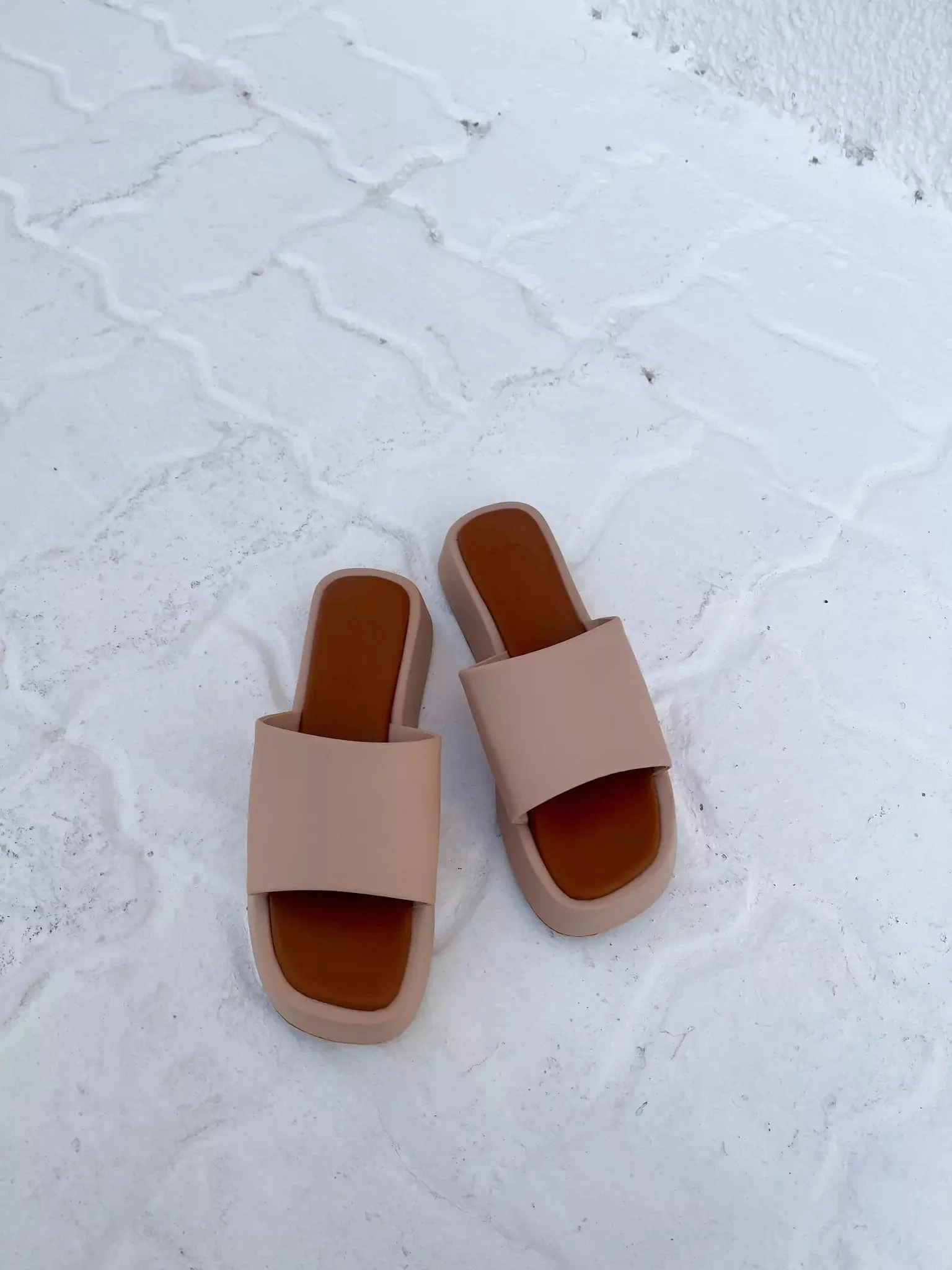 Peach Hop Along Wedges Sandals - Image 2