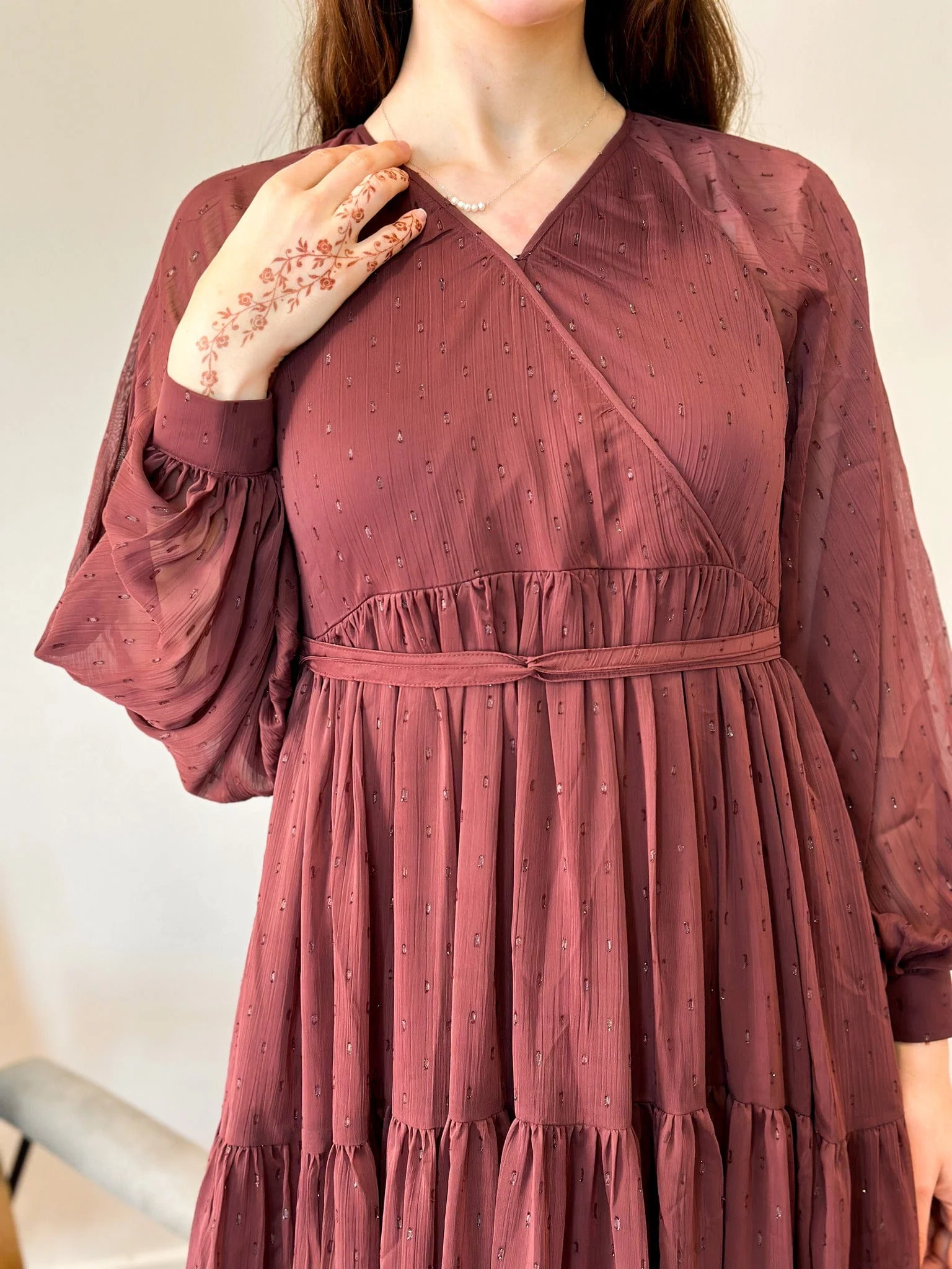 Pecan Rose Long Dress - Image 10