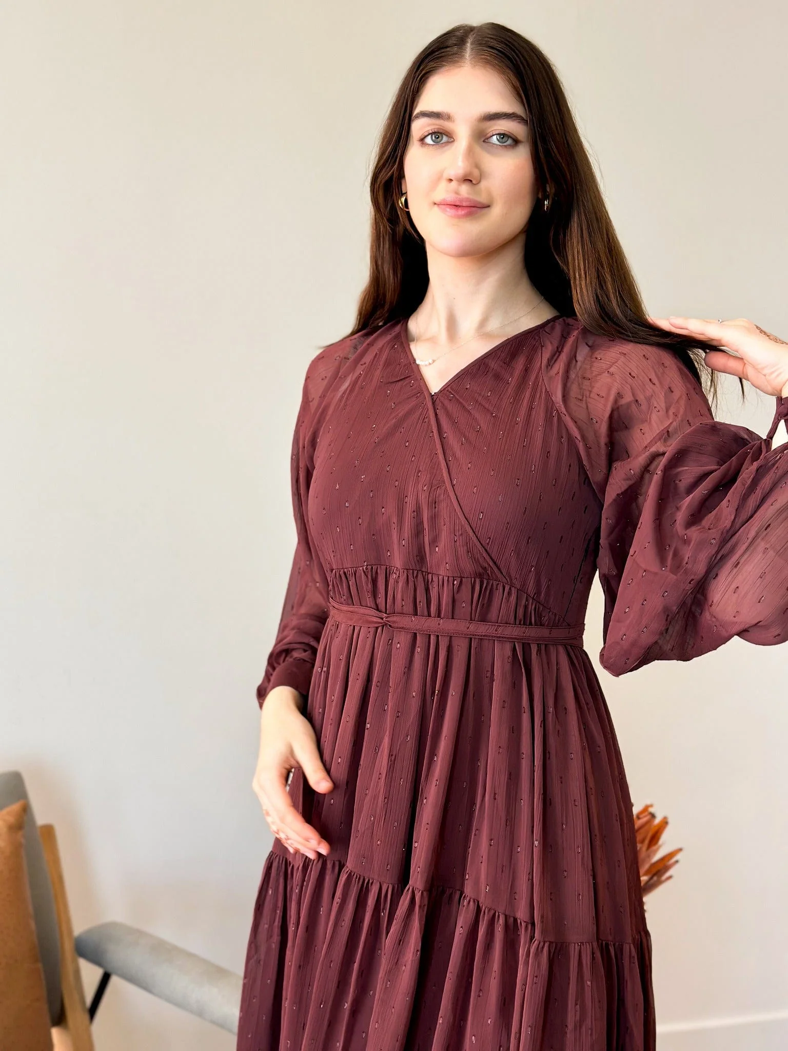 Pecan Rose Long Dress - Image 11