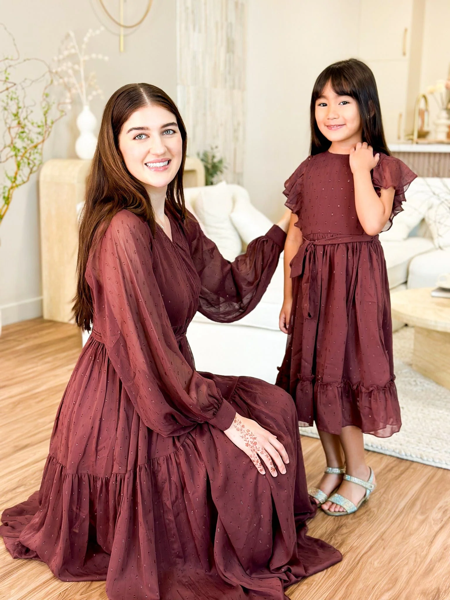 Pecan Rose Long Dress - Image 3