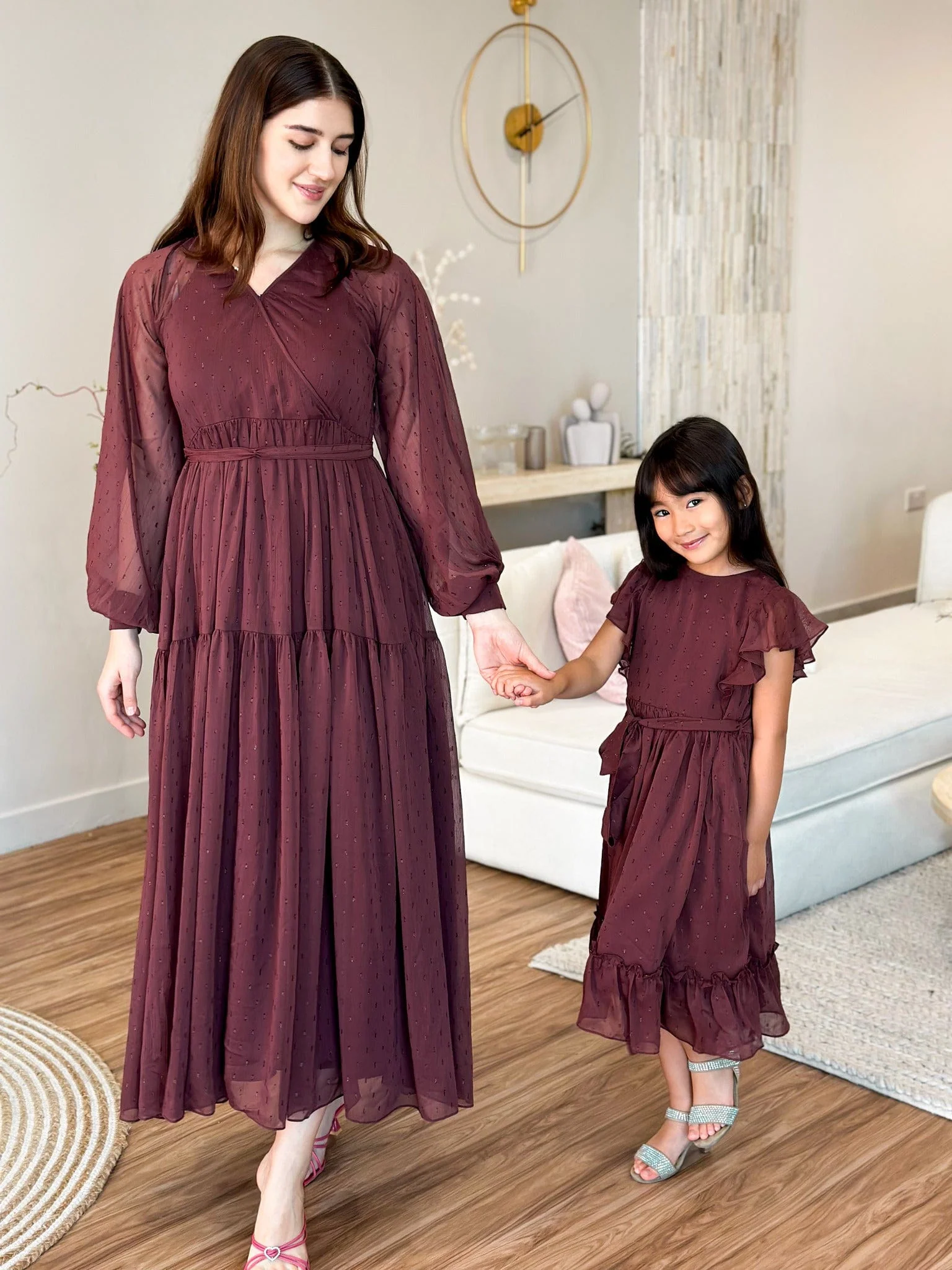 Pecan Rose Long Dress - Image 4