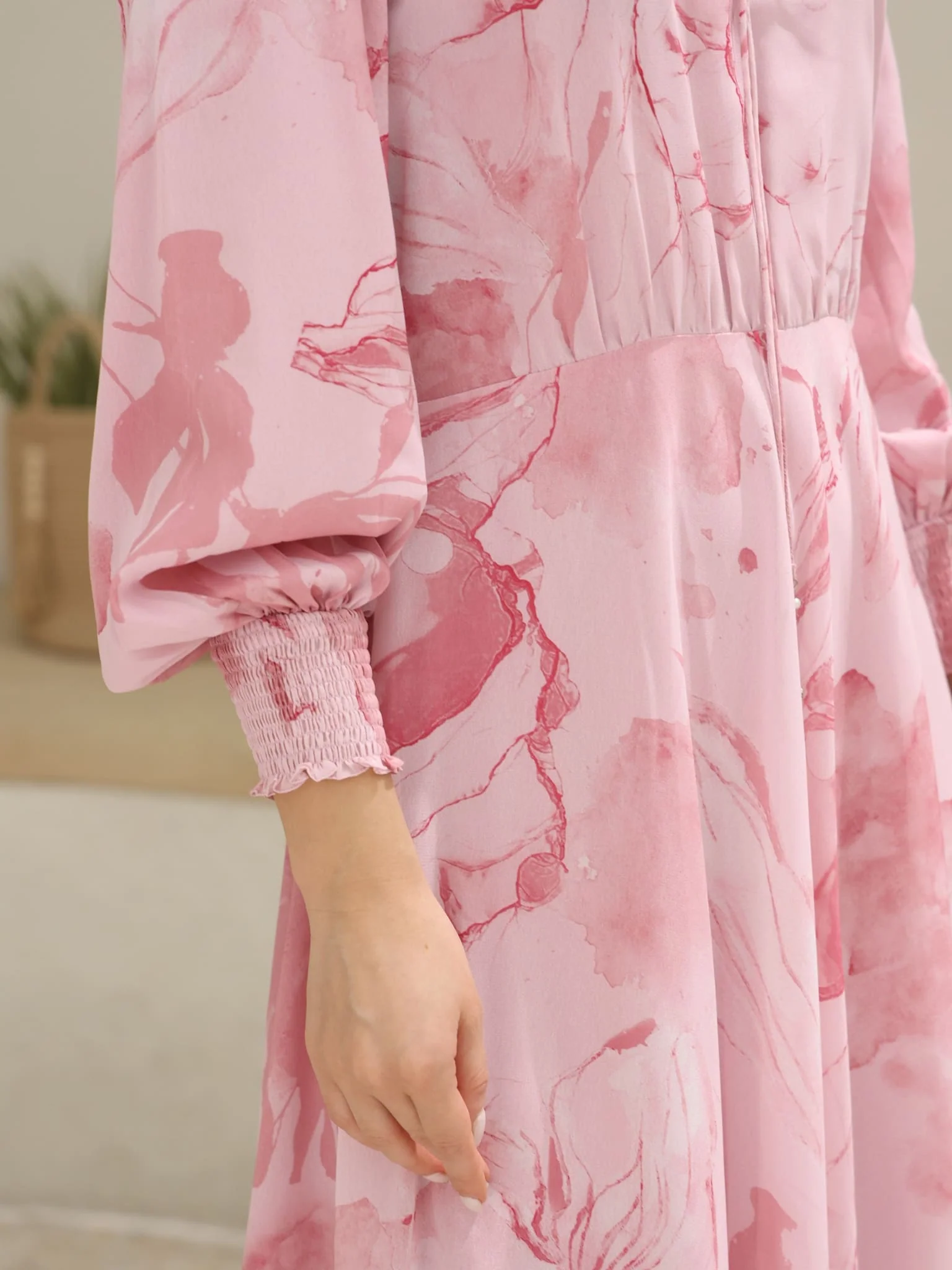 Pink Cooper Floral Long Dress - Image 3