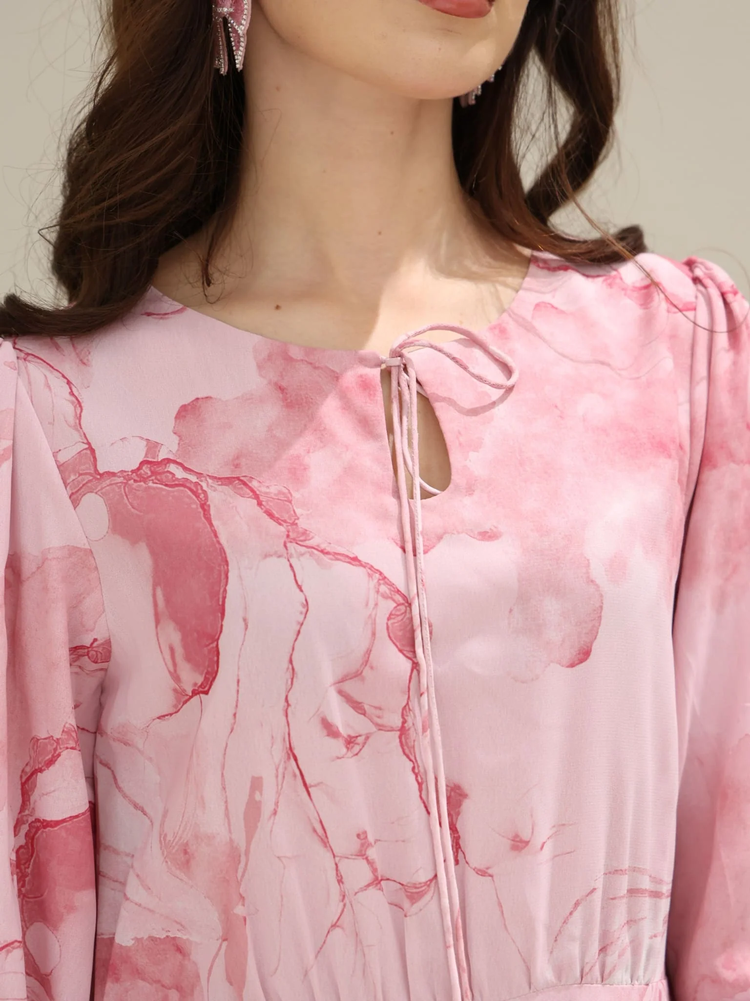 Pink Cooper Floral Long Dress - Image 5