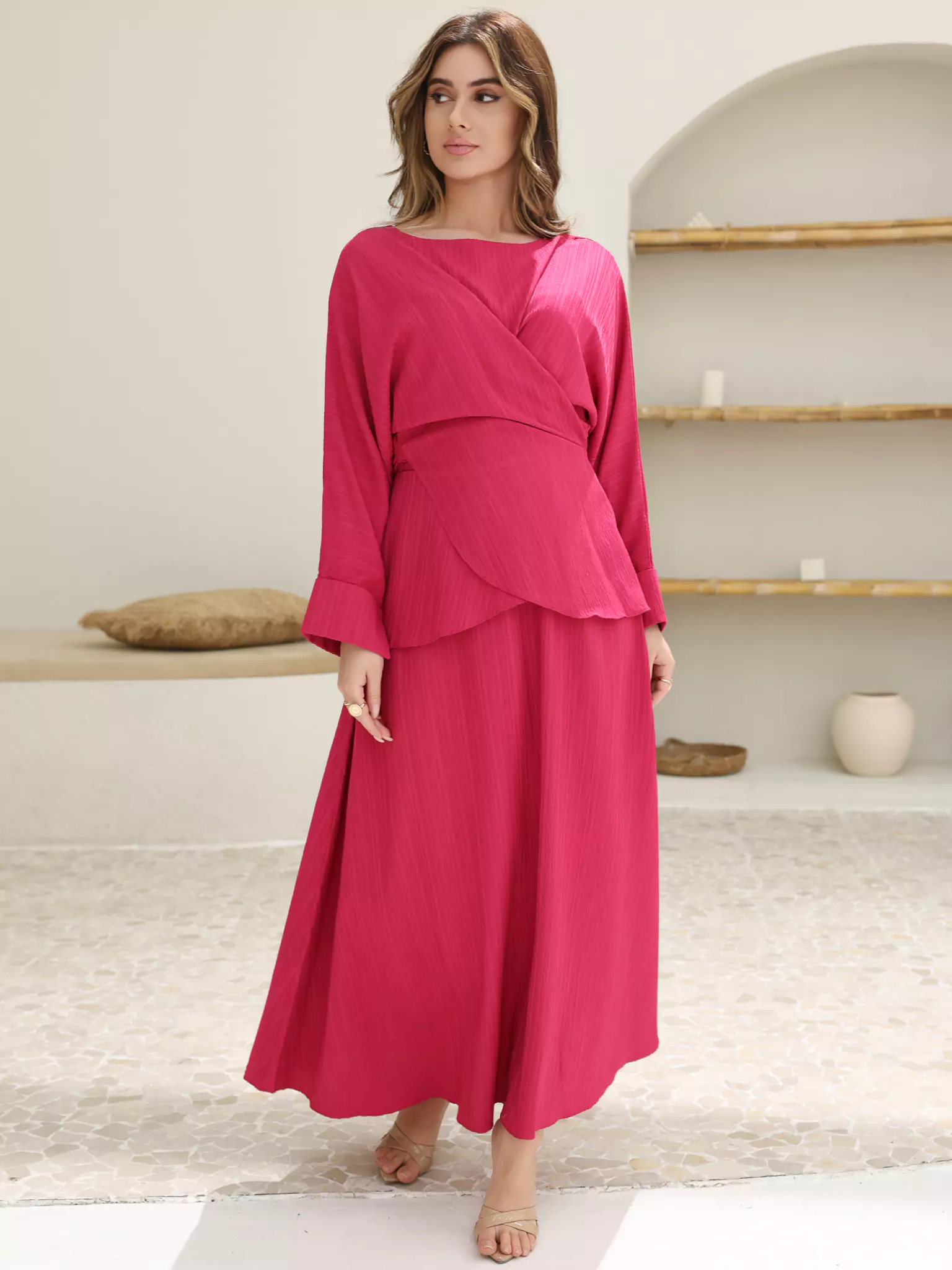 Pinkerbelle Criss Cross long Dress