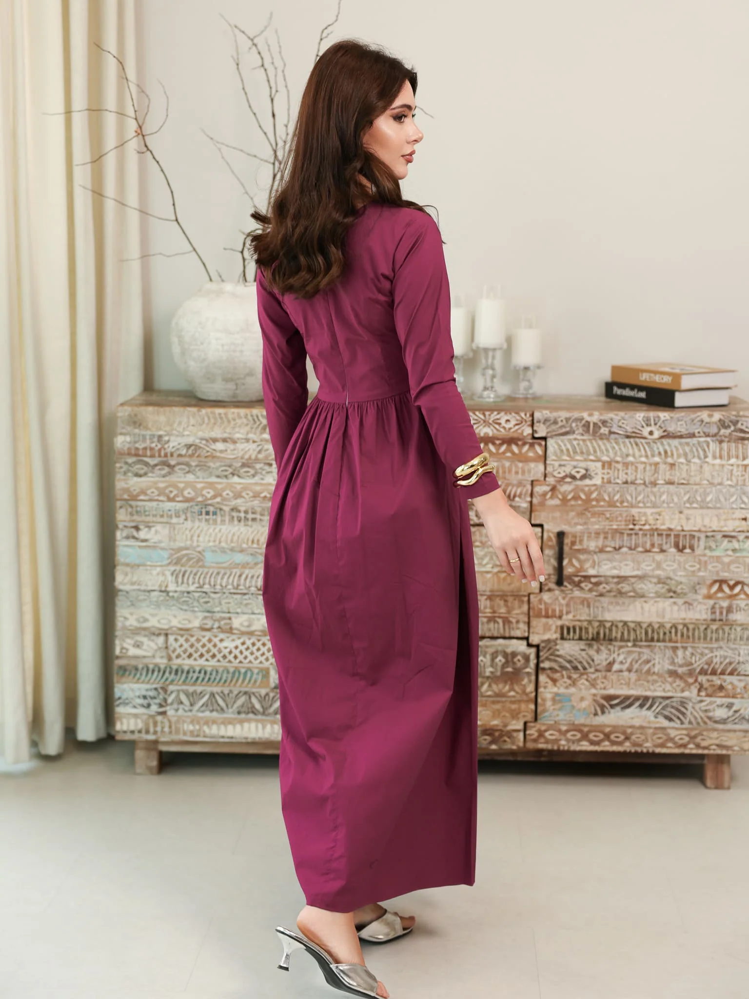 Plumelot Panel Poplin Dress - Image 3