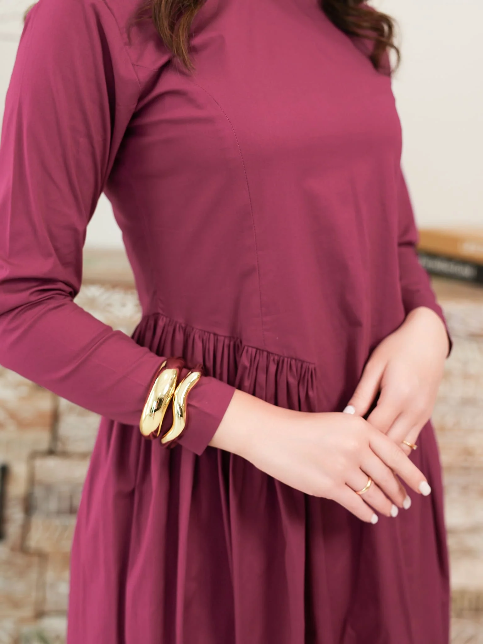 Plumelot Panel Poplin Dress - Image 4