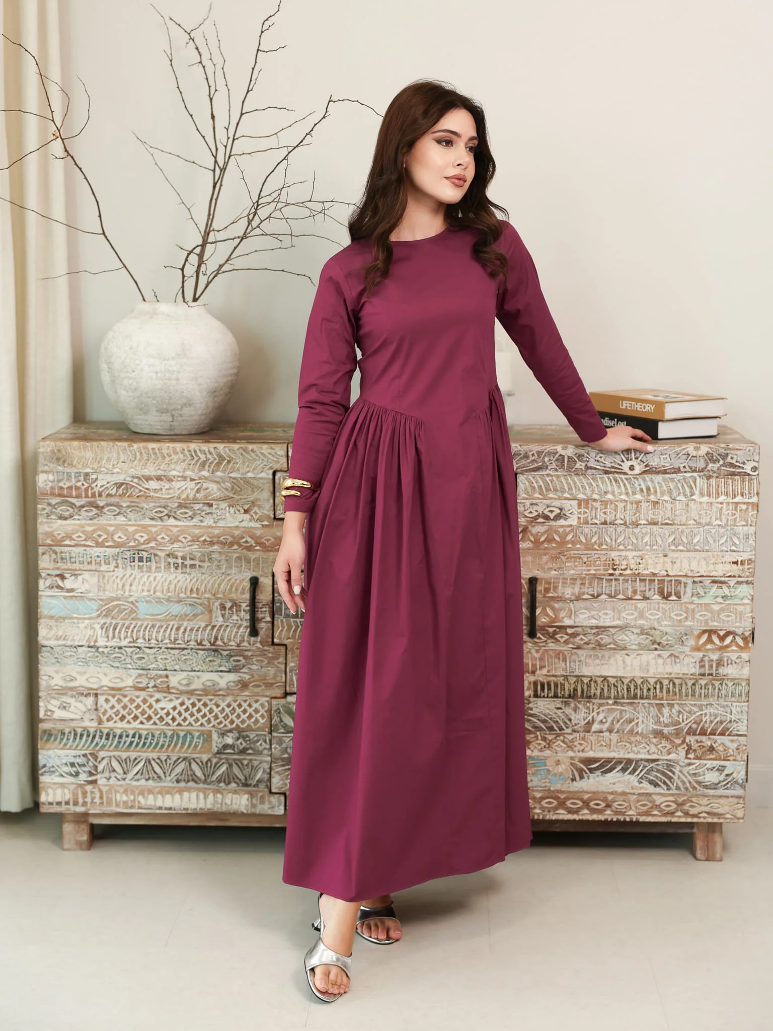 Plumelot Panel Poplin Dress - Image 6