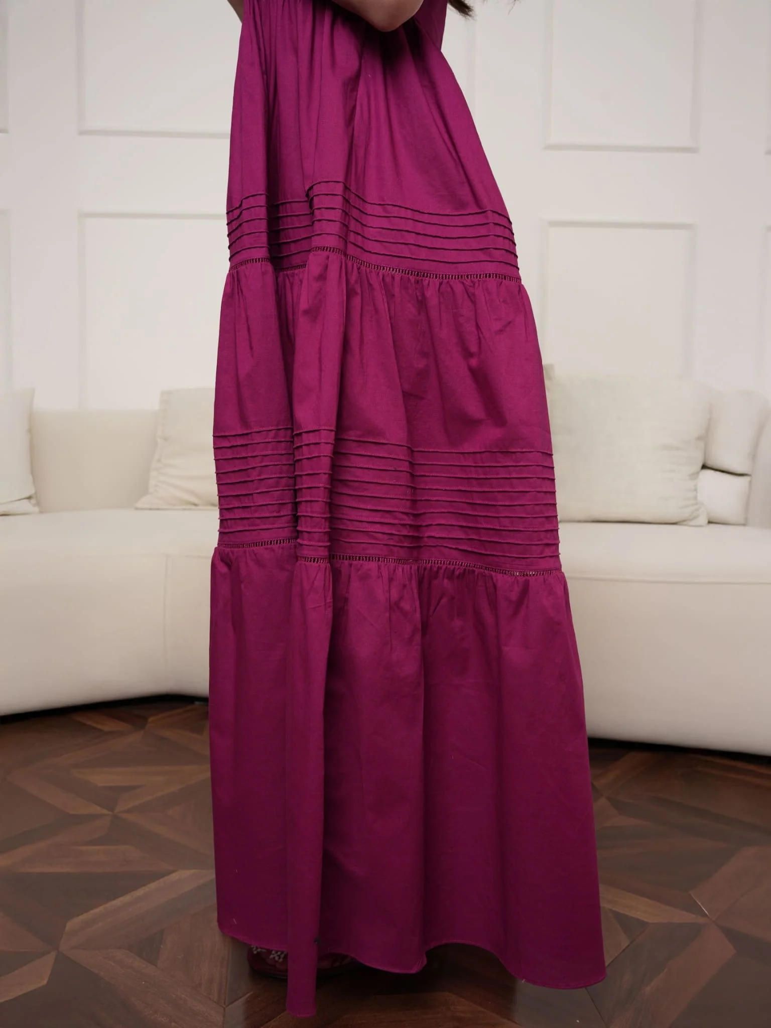 Plummy Cotton Lace Dress - Image 4