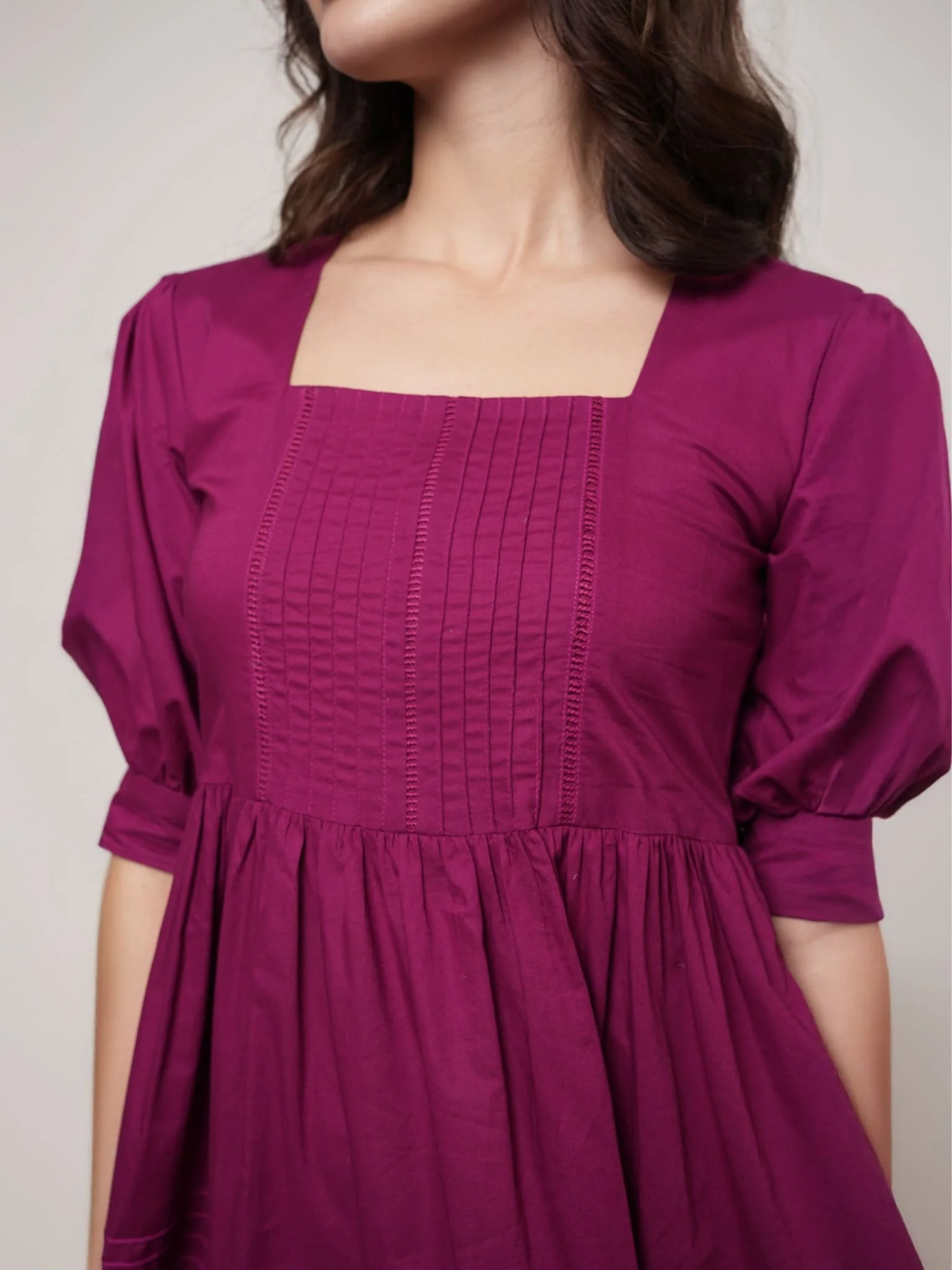 Plummy Cotton Lace Dress - Image 6