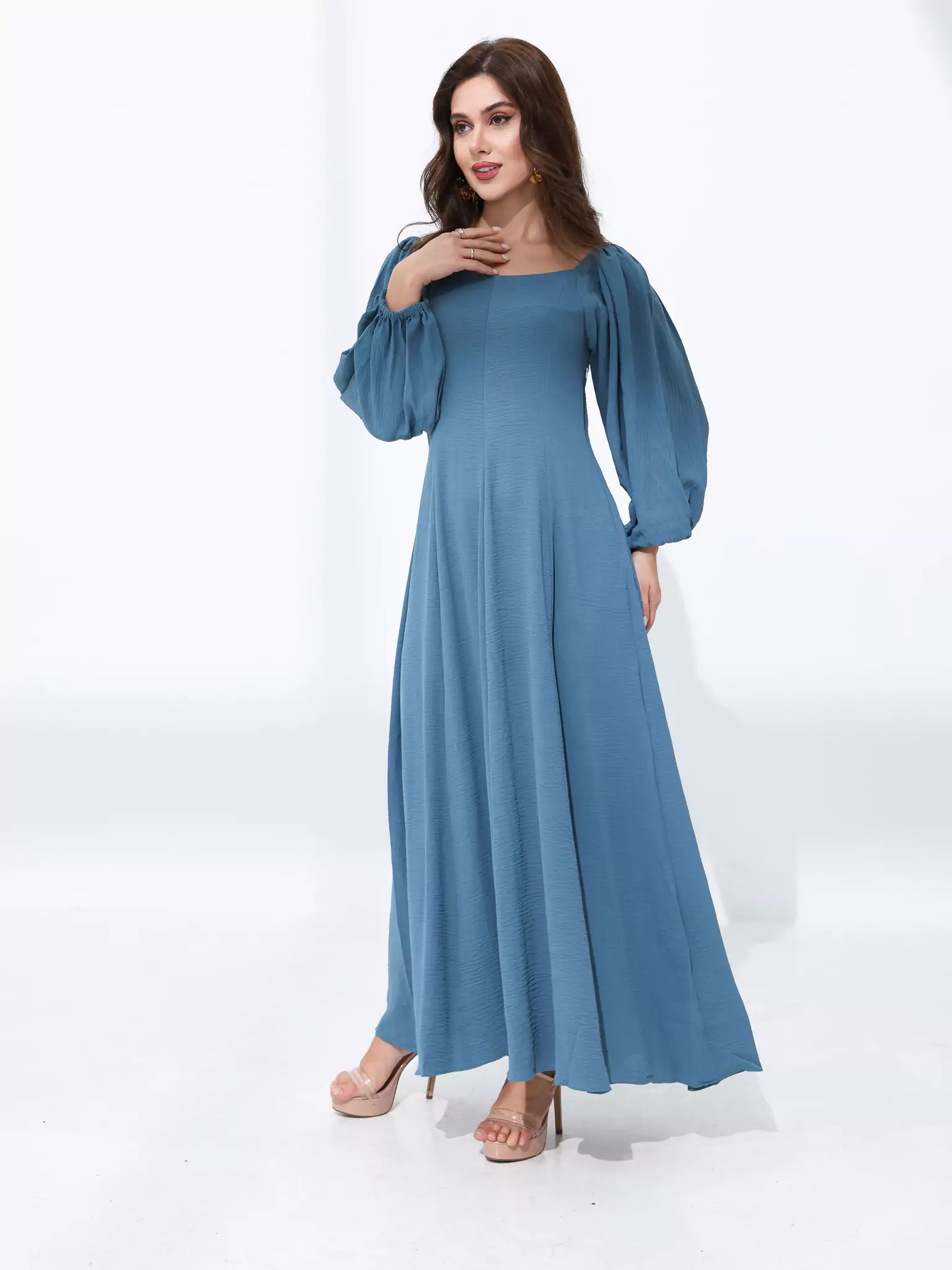 Plumpet Blue Long Dress
