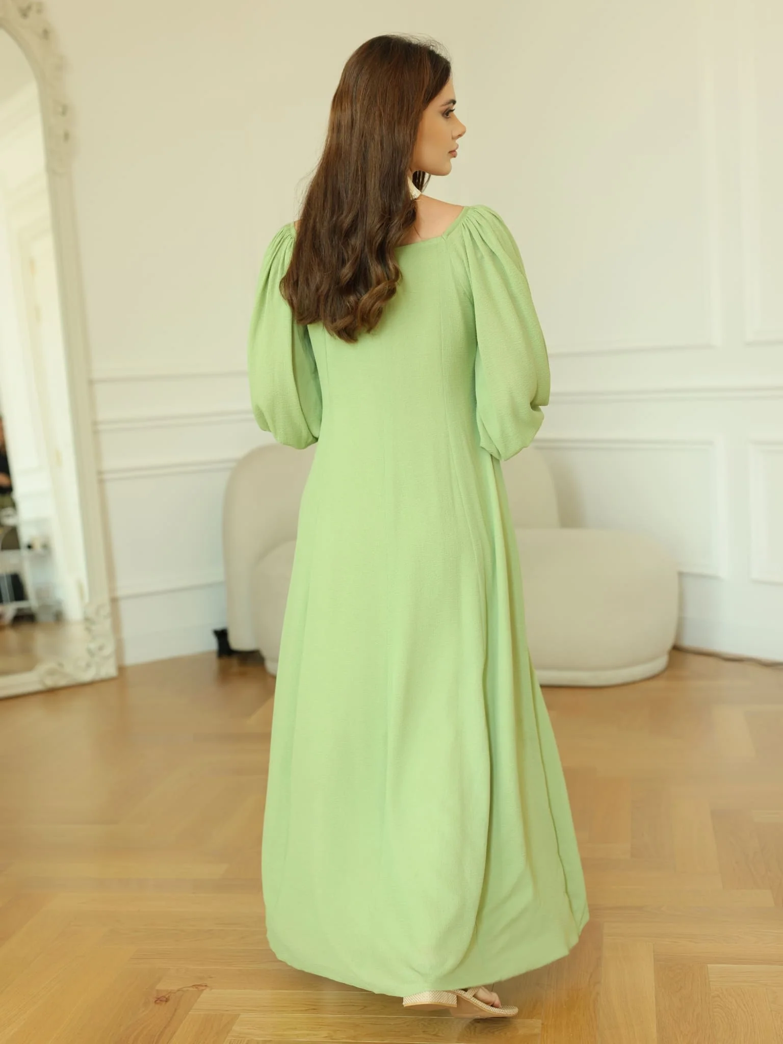 Plumpet Green Long Dress - Image 3