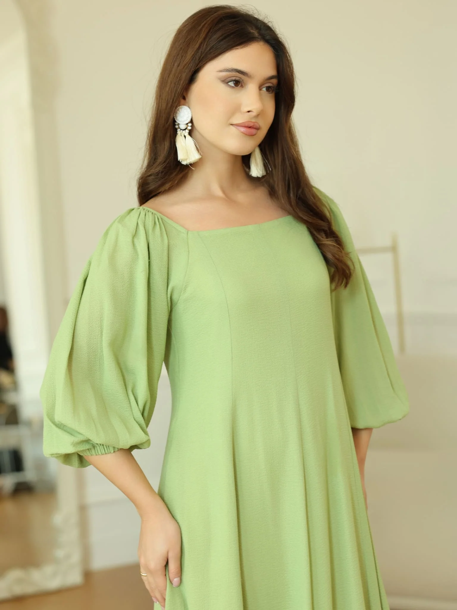 Plumpet Green Long Dress - Image 5