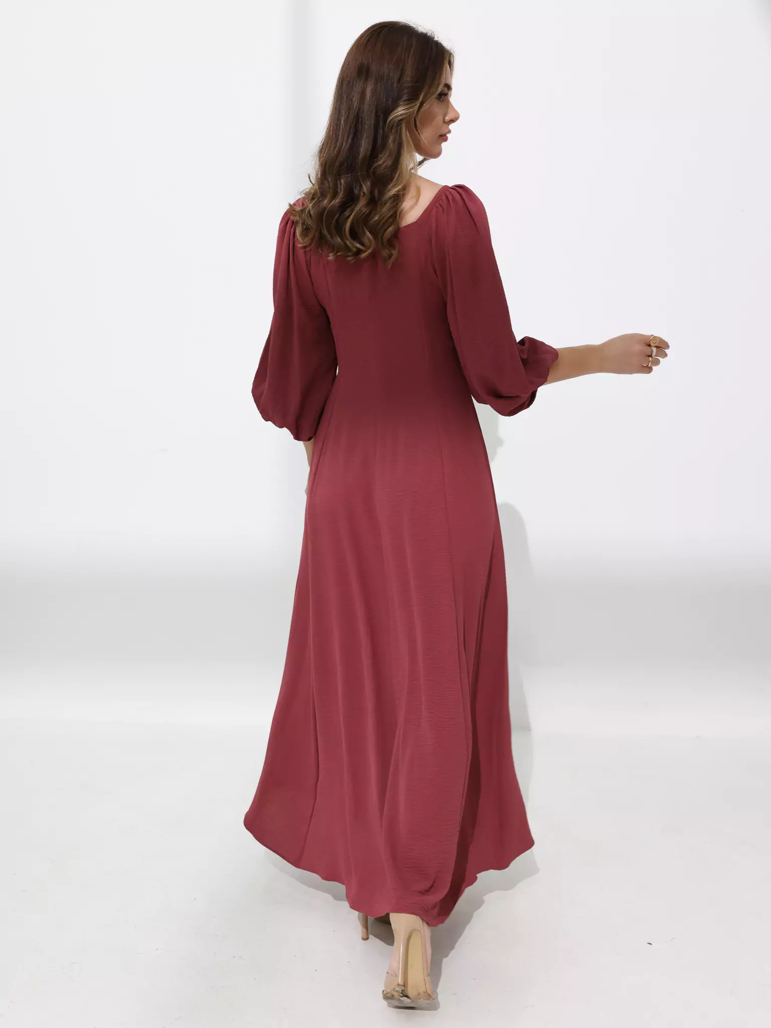 Plumpet Mauve Long Dress - Image 3