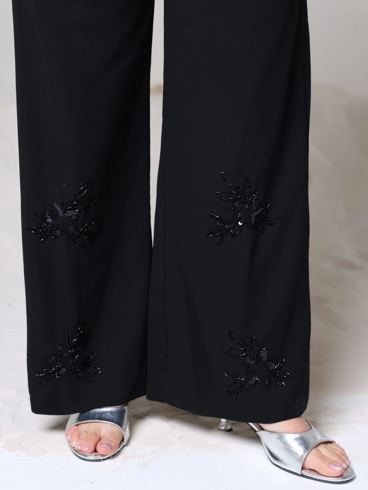 Rey Embellished Black Pants - Image 2
