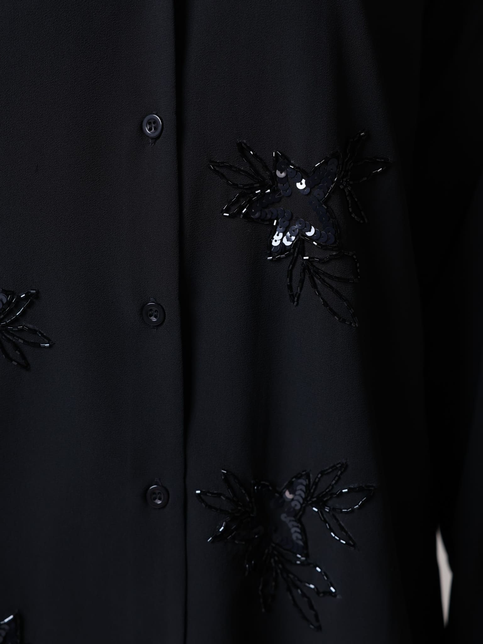 Rey Embellished Black Shirt - Image 2