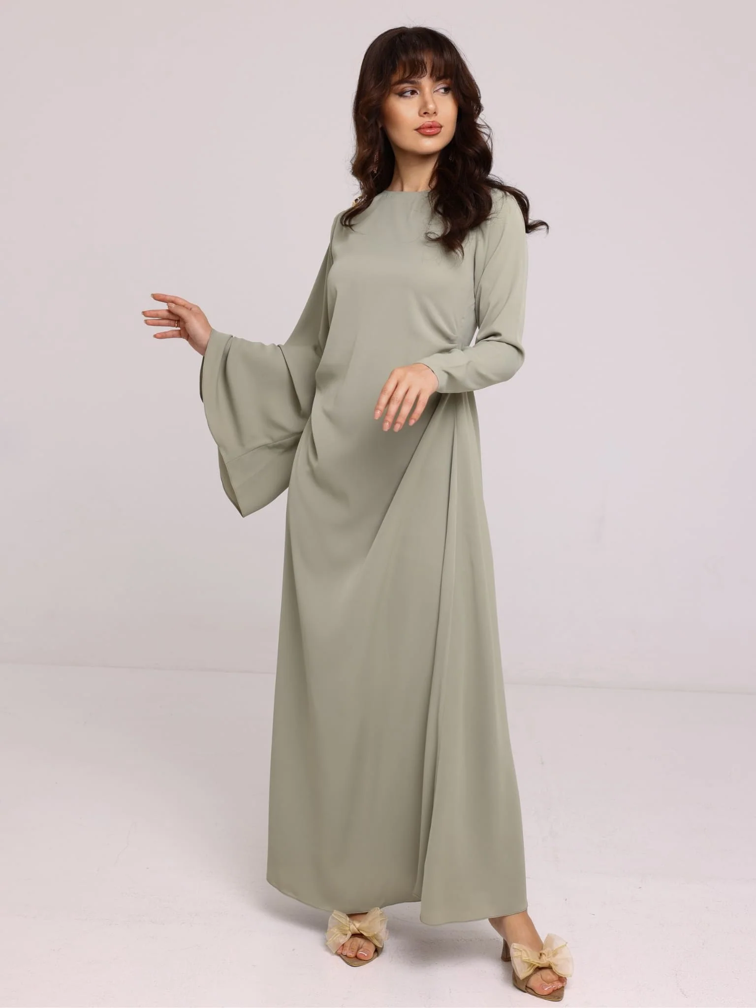 Riley Green Buckle Long Dress - Image 7