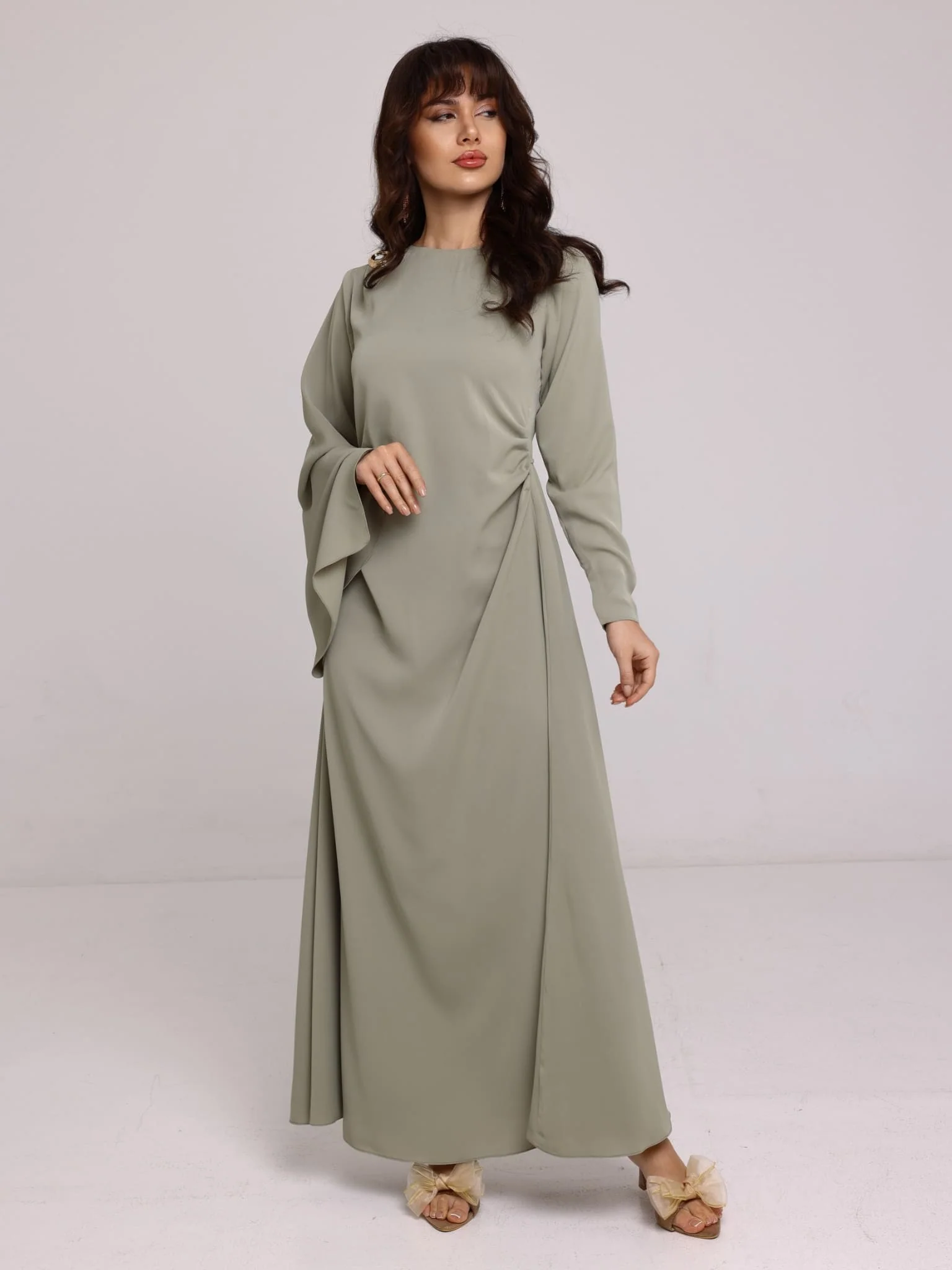Riley Green Buckle Long Dress - Image 8