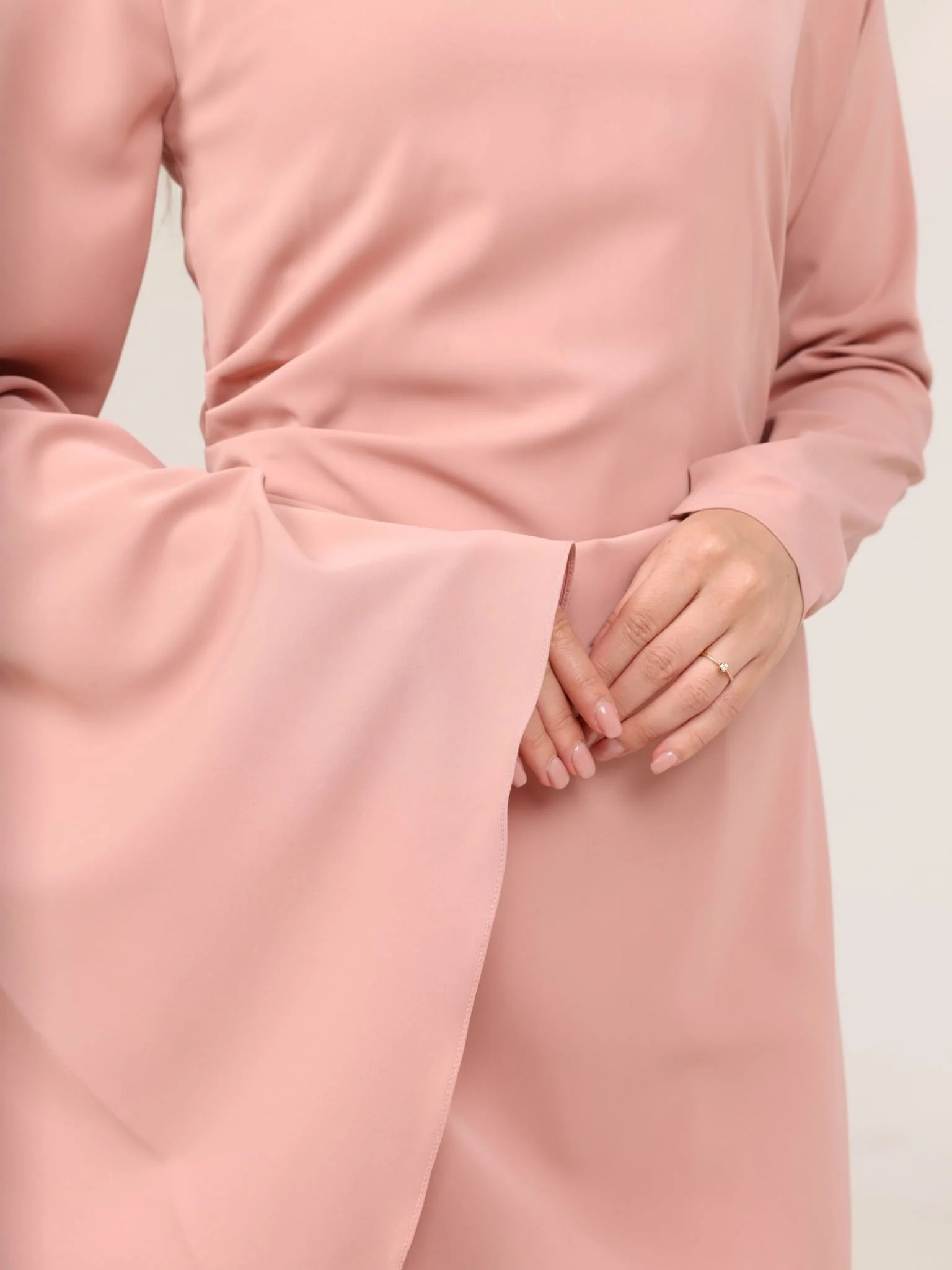 Riley Pink Buckle Long Dress - Image 12